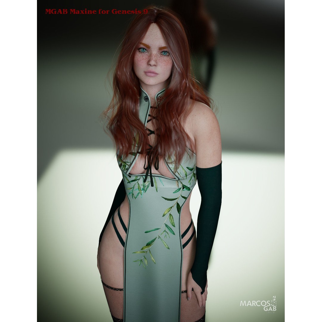 MGAB Maxine 3D Model – Realistic Female Character for Genesis 9 - View 6