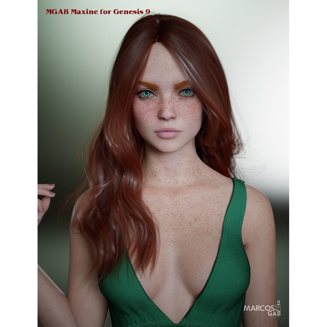 MGAB Maxine 3D Model – Realistic Female Character for Genesis 9 - View 7