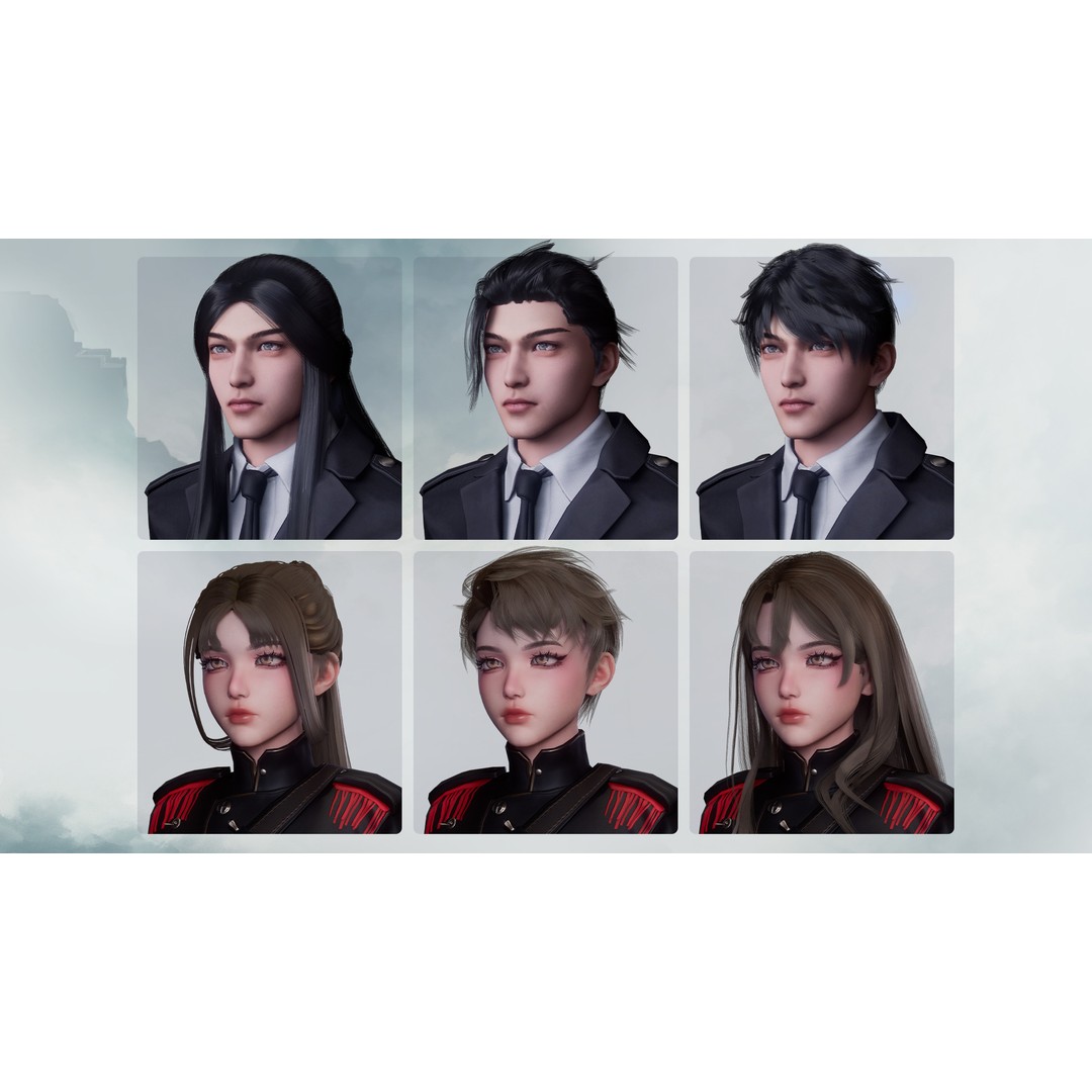 Commander Male and Female Shikikan Officer 3D Model – Game Ready Low-Poly Rigged Asset, FBX - View 13