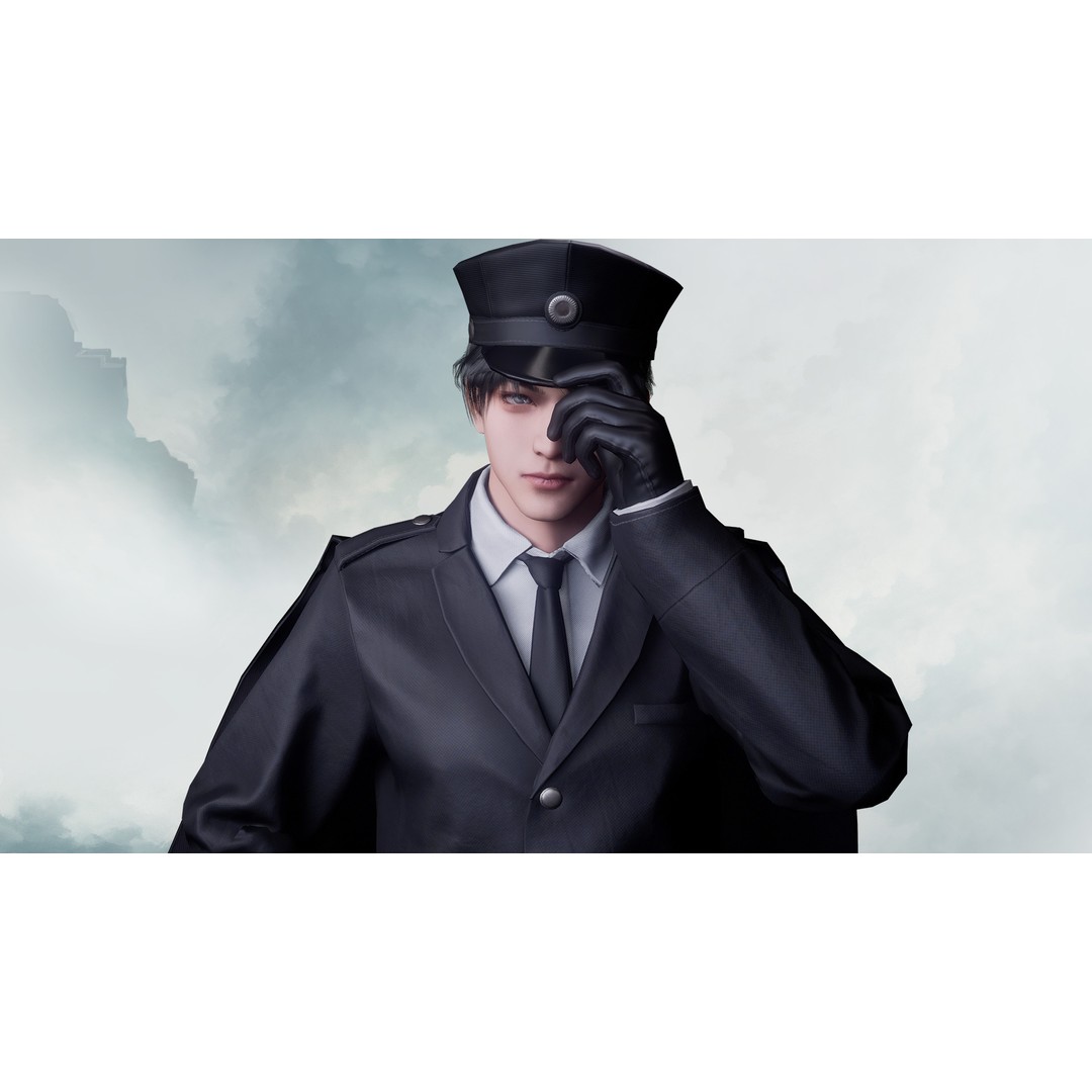 Commander Male and Female Shikikan Officer 3D Model – Game Ready Low-Poly Rigged Asset, FBX - View 4