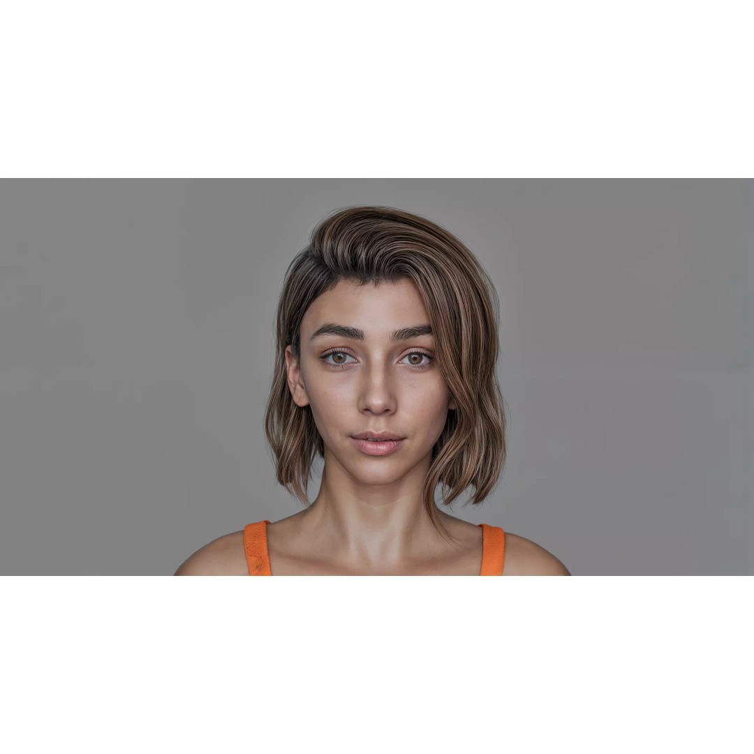 Summer Tenderness 3D Model – Stylish Character, Rigged, PBR Textures - View 2
