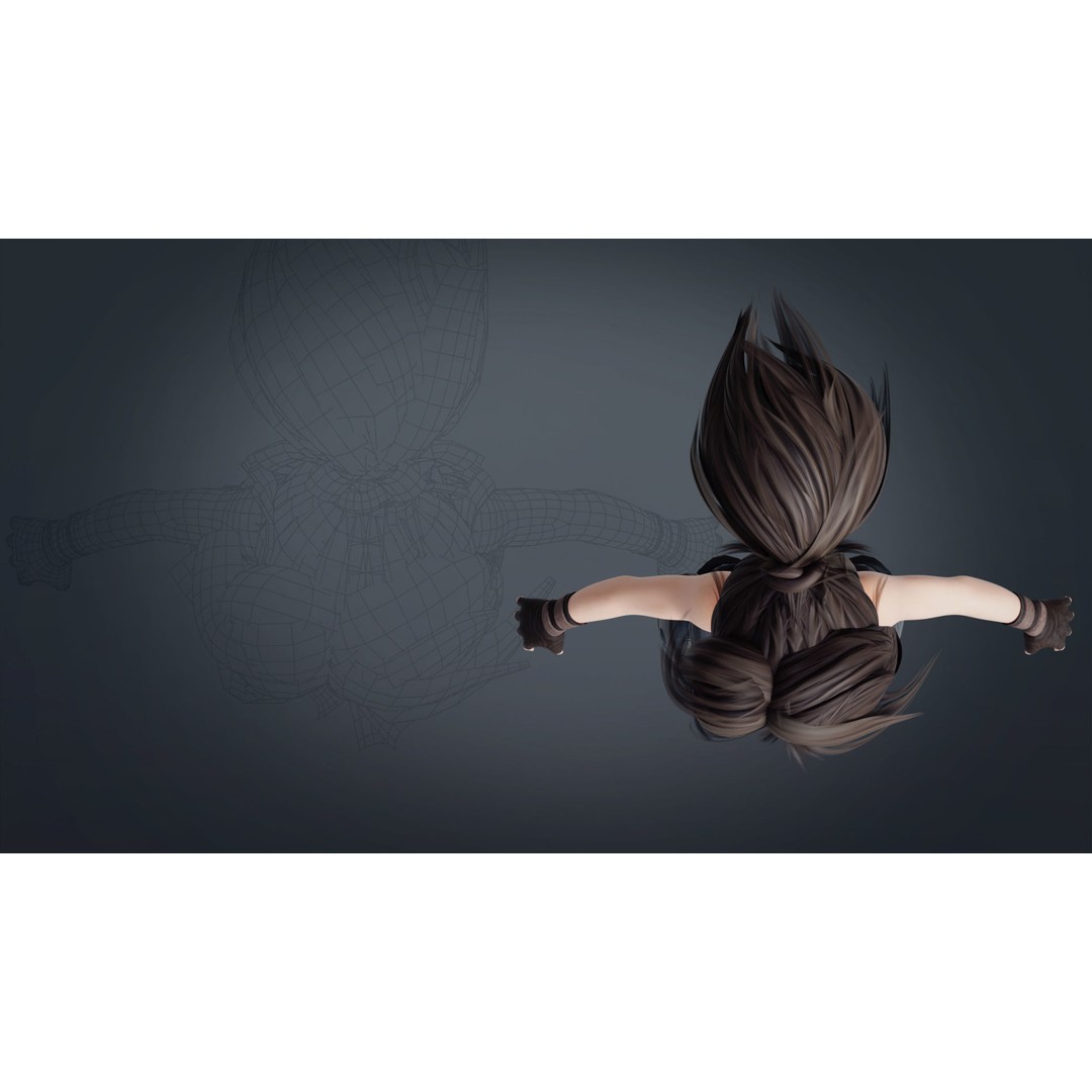 Fantasy Engineer 3D Model – Low Poly Rigged Character, FBX, Blender - View 15