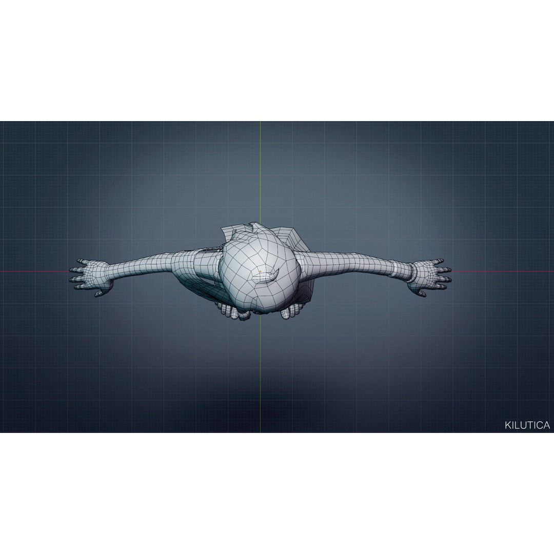 Village Girl 3D Model – Rigged Low-Poly Character Asset, FBX - View 18