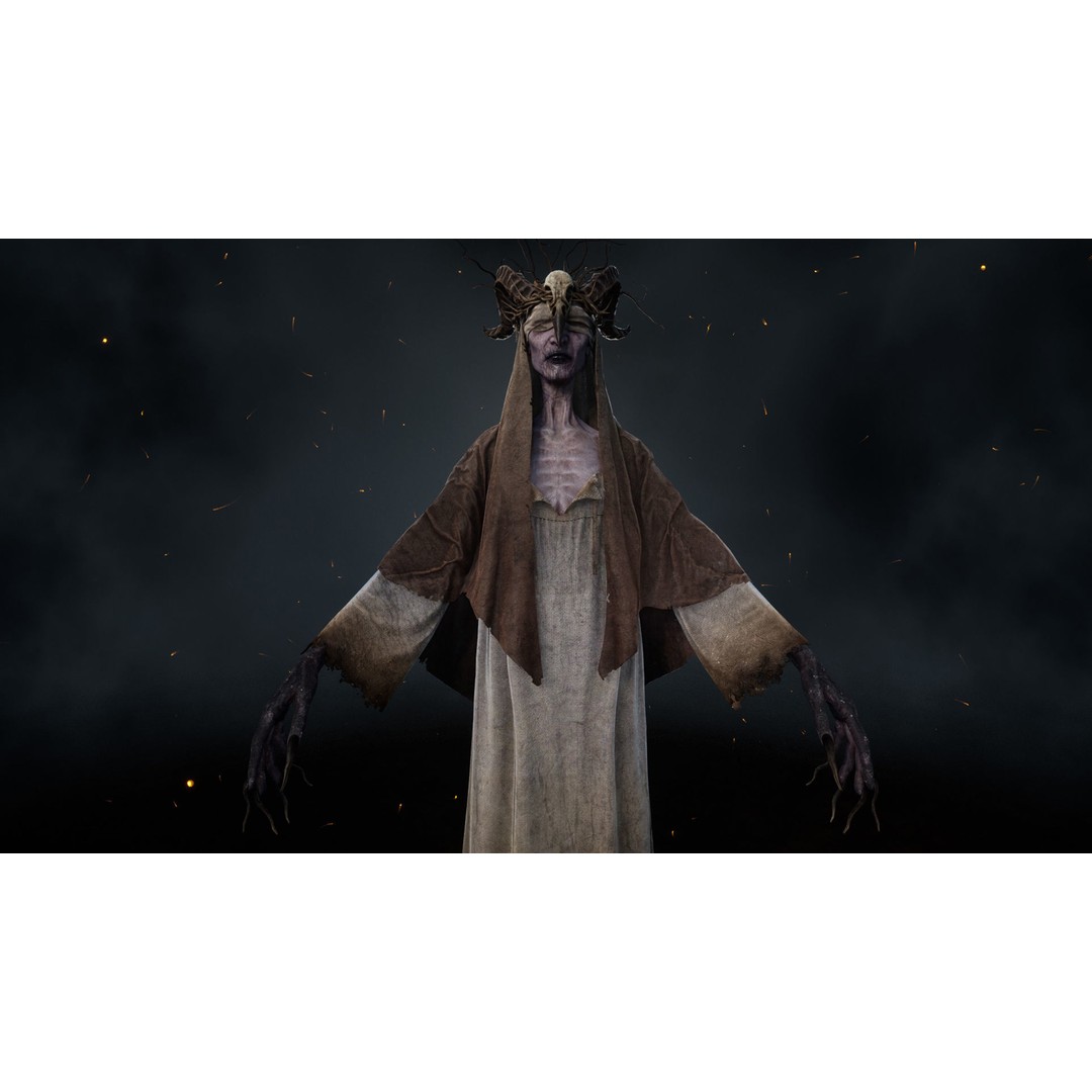 Burned Witch 3D Model – Low Poly Rigged Character for Unity and Unreal - View 7