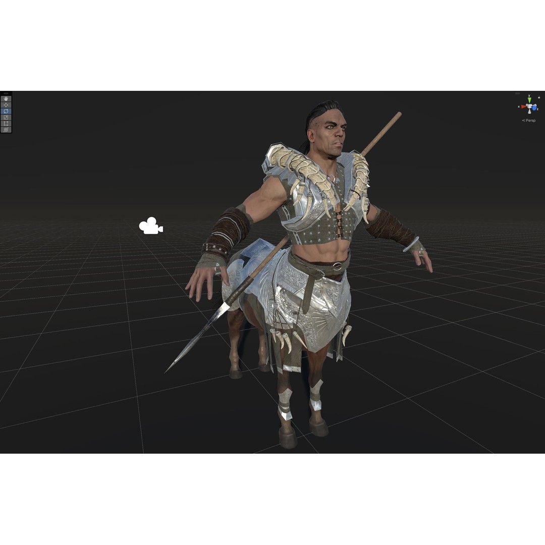 Centaur 3D Model – Low Poly Fantasy Character, Rigged, FBX