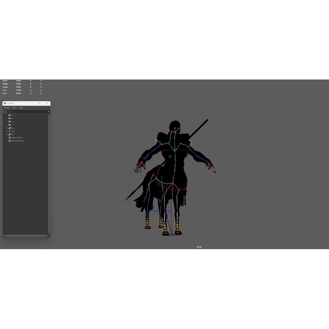 Centaur 3D Model – Low Poly Fantasy Character, Rigged, FBX - View 32