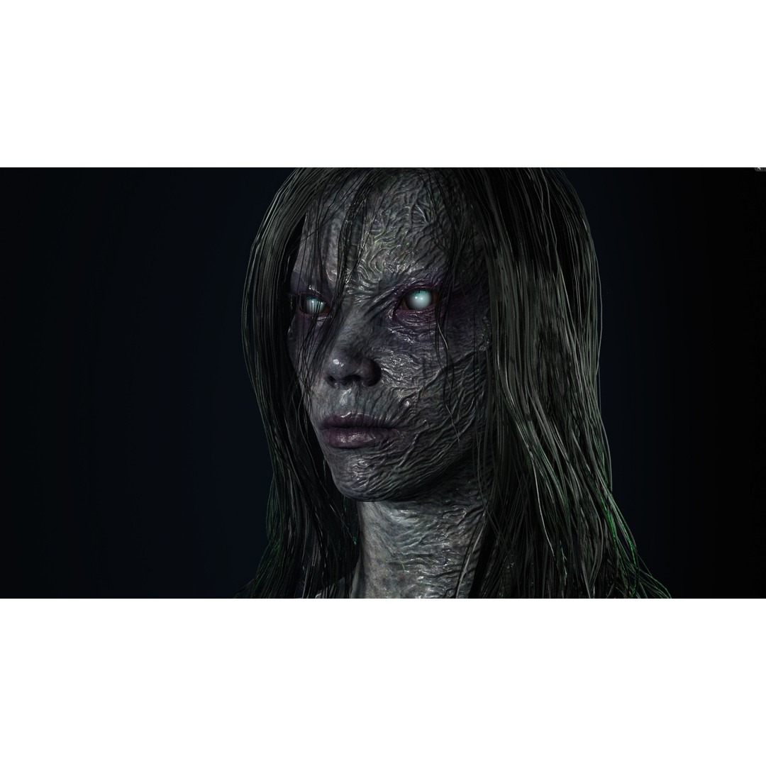 Drowned Woman 3D Model – Low Poly Game Ready Character, FBX - View 9