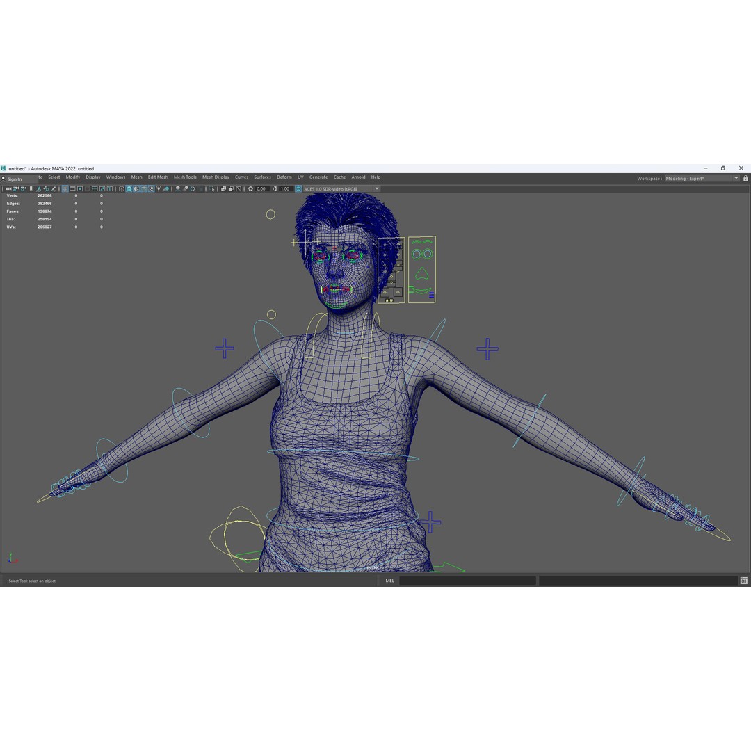 Purple Lady Dress 3D Model – Realistic Rigged Character, Game-Ready - View 18