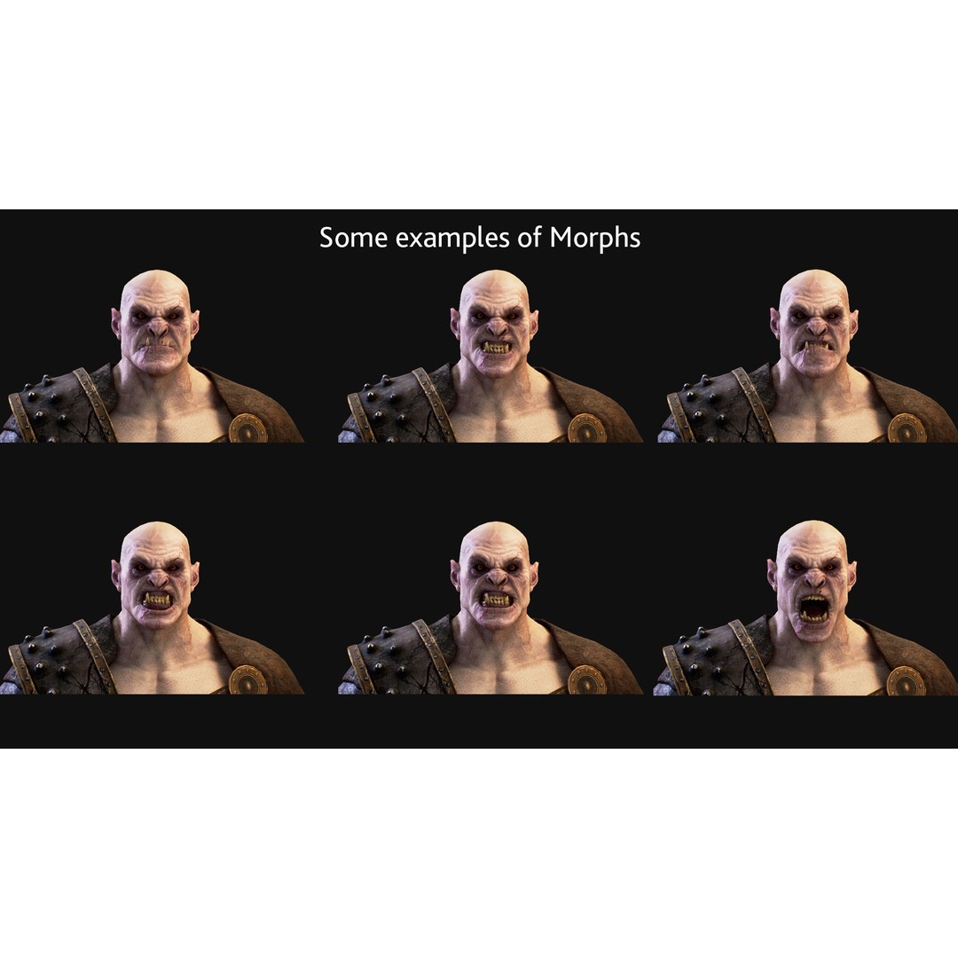 Orc Marauder 3D Model – Low Poly Game Ready Character, FBX - View 18