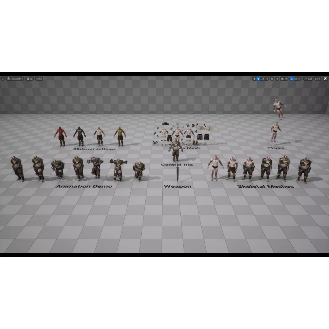 Orc Marauder 3D Model – Low Poly Game Ready Character, FBX - View 21