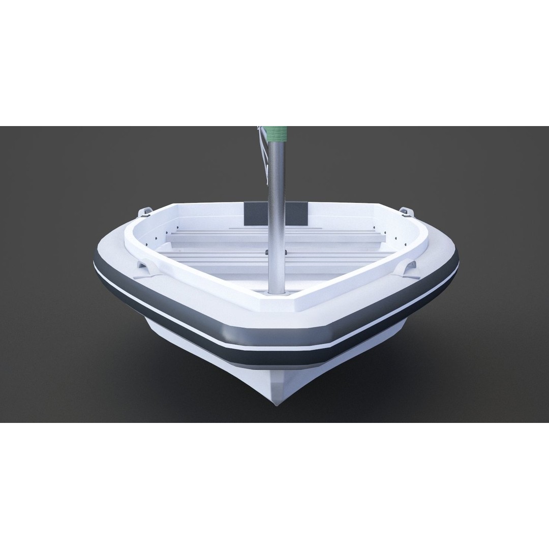 Sail Boat 3D Model – High Poly Watercraft for Animation, FBX, OBJ - View 6