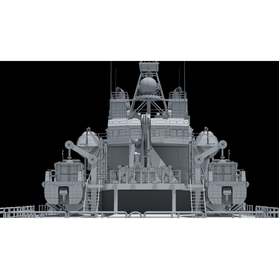 China Coast Guard Ship 1401 3D Model – Military Vessel, FBX, OBJ Formats - View 26