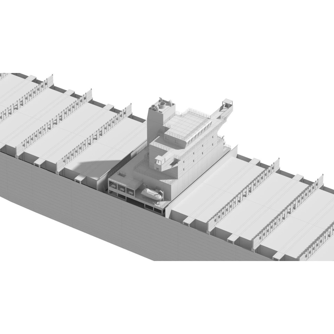 Cargo Ship 3D Model – Low Poly Industrial Vessel, FBX, PBR Textures - View 14