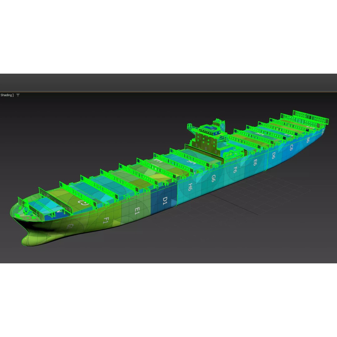 Cargo Ship 3D Model – Low Poly Industrial Vessel, FBX, PBR Textures - View 18