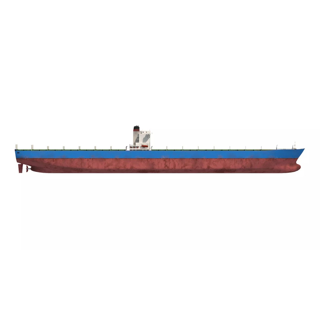 Cargo Ship 3D Model – Low Poly Industrial Vessel, FBX, PBR Textures - View 8