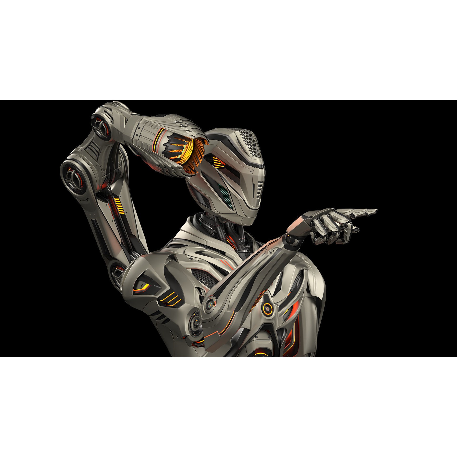 Robot Mech A1 - Rigged and Animated 3D Model - View 18