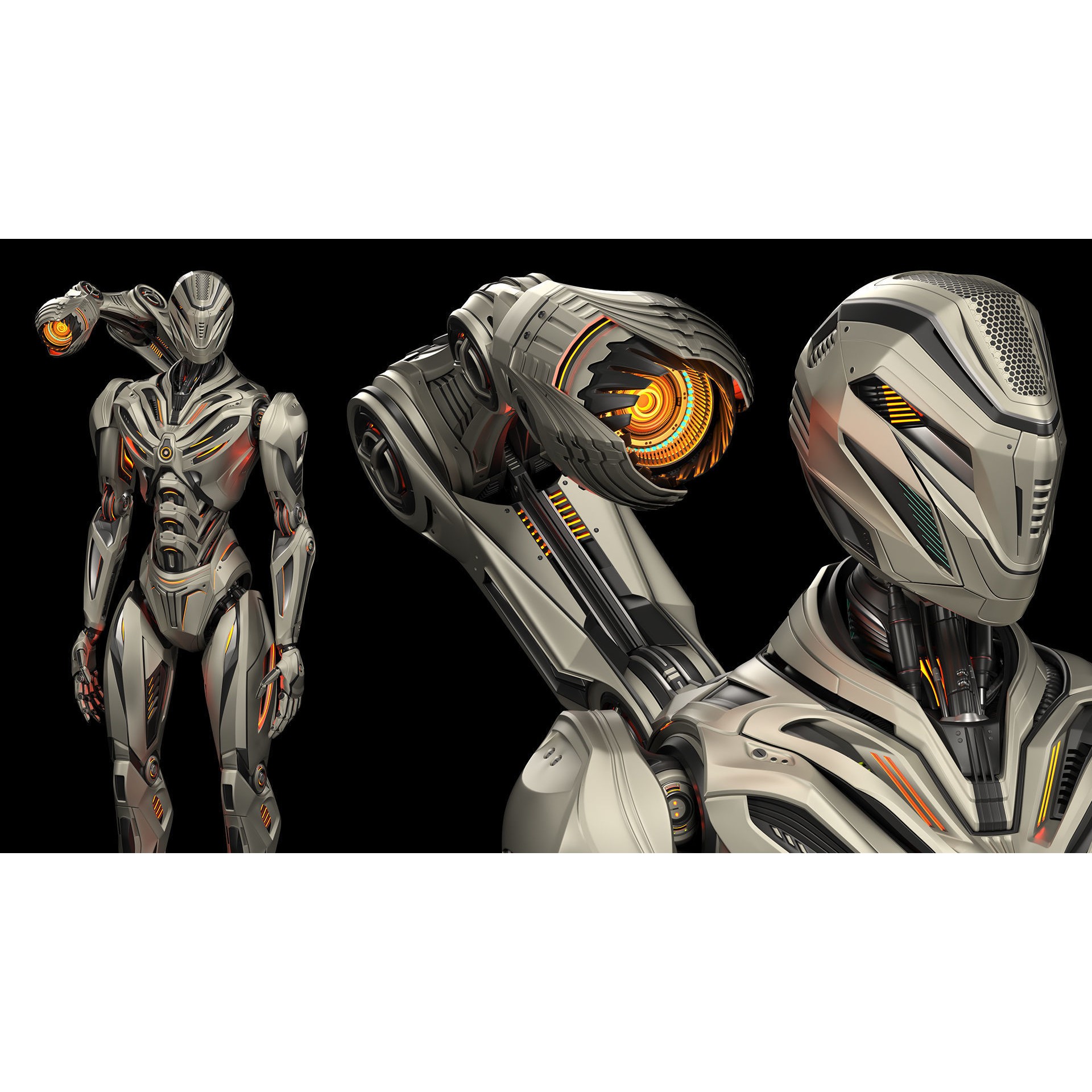 Robot Mech A1 - Rigged and Animated 3D Model - View 20