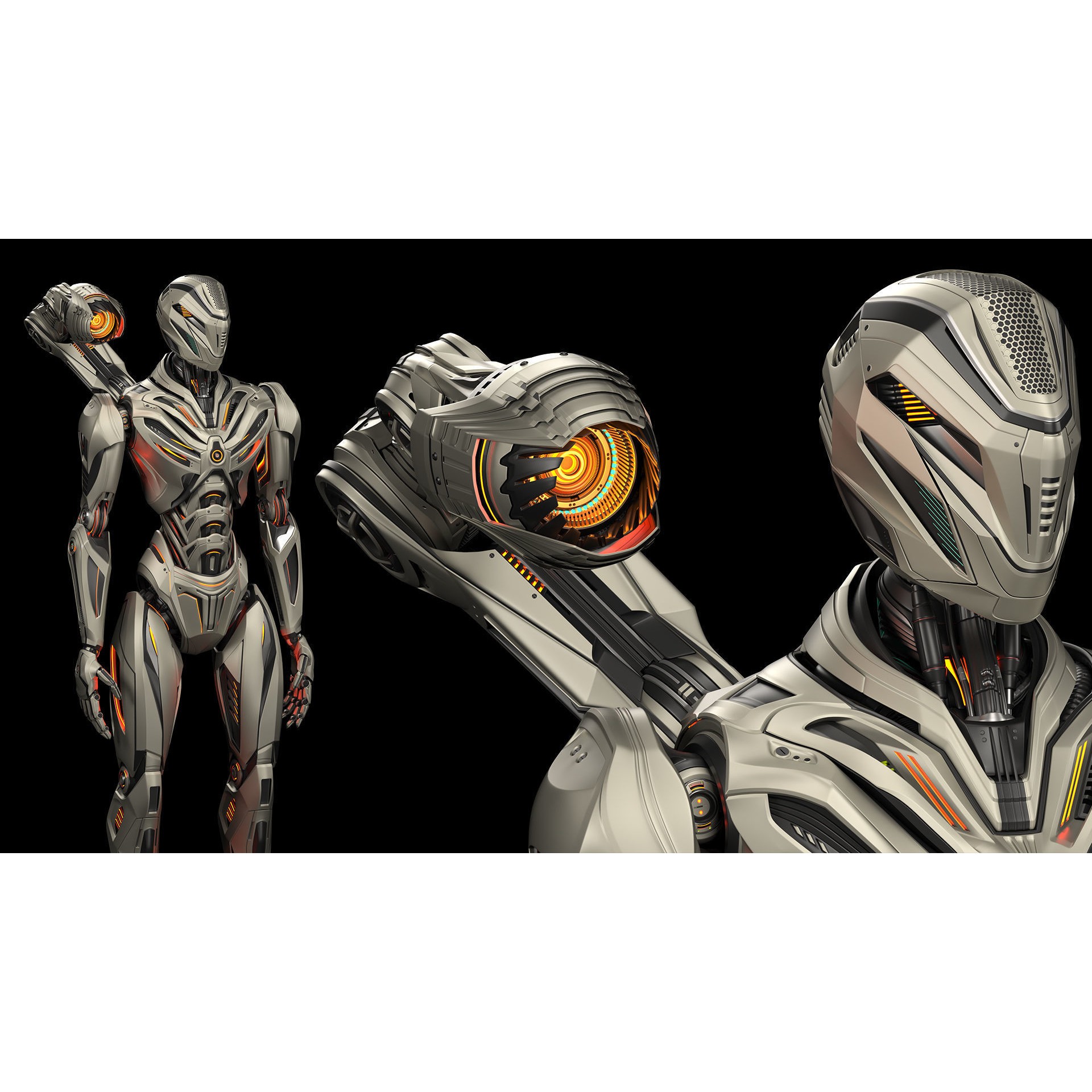 Robot Mech A1 - Rigged and Animated 3D Model - View 21