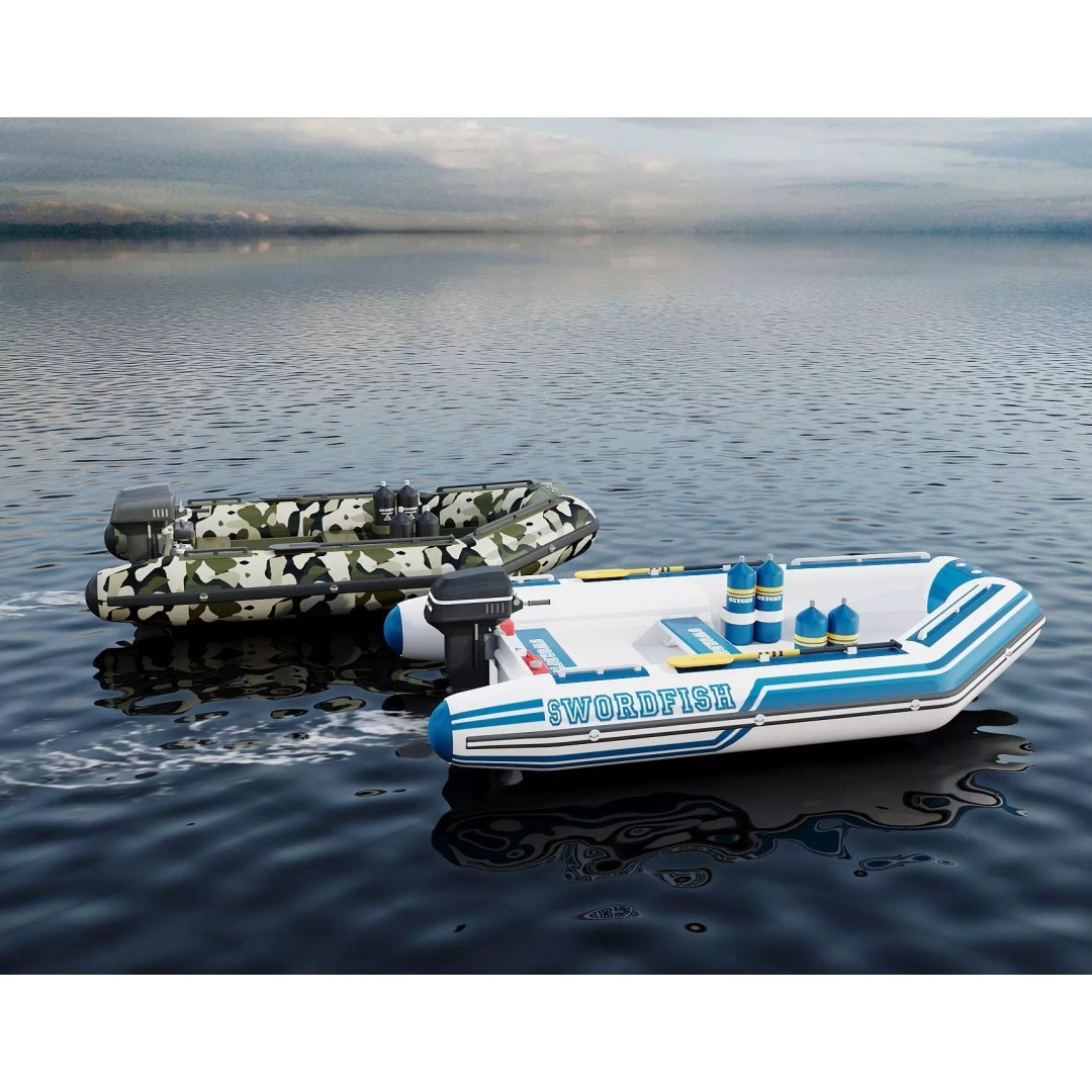 Inflatable Motor Boat 3D Model – Military & Leisure Styles, PBR Textures - View 7