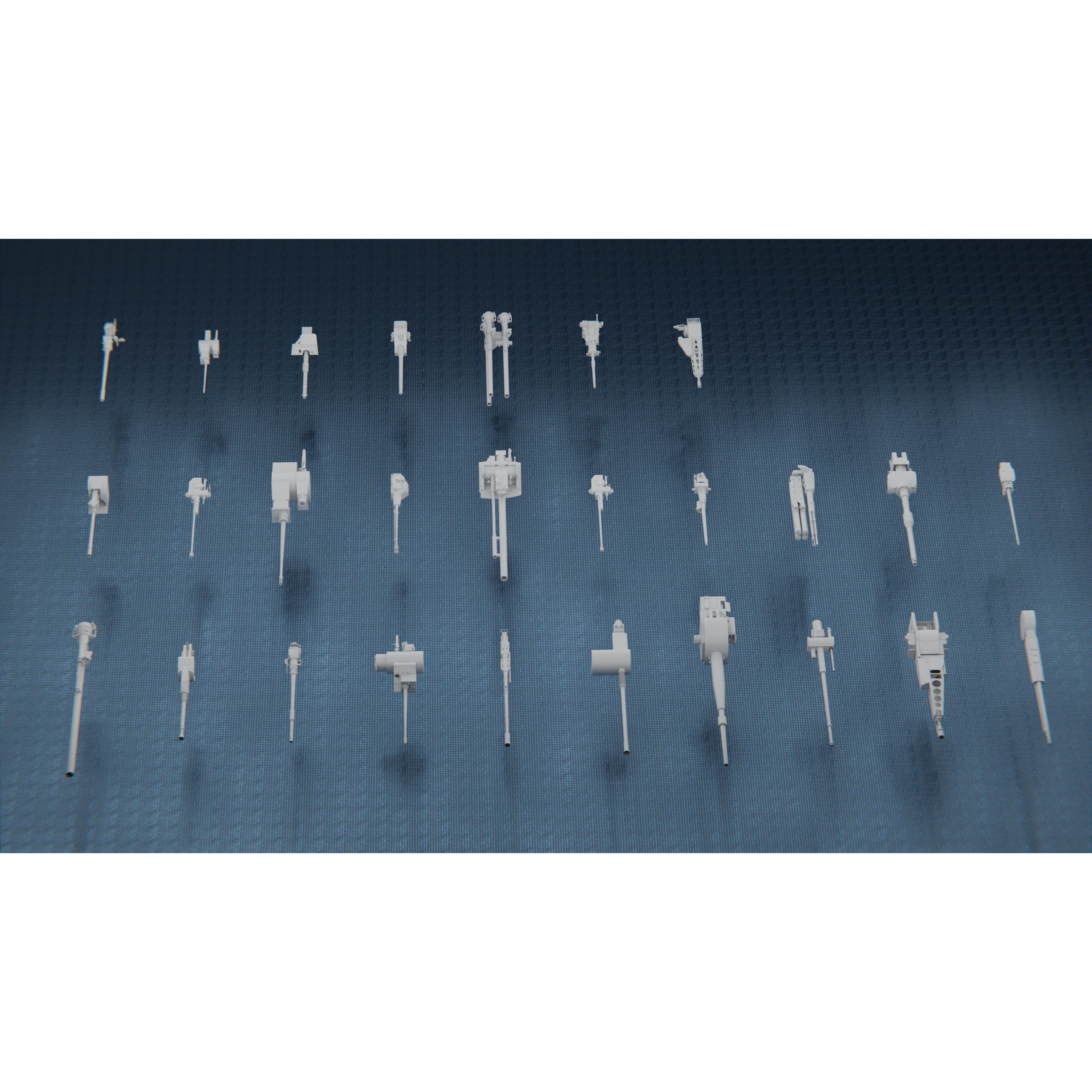 1250 War Army Vehicle Kitbash Pack - Low-Poly Game-Ready 3D Model - View 10