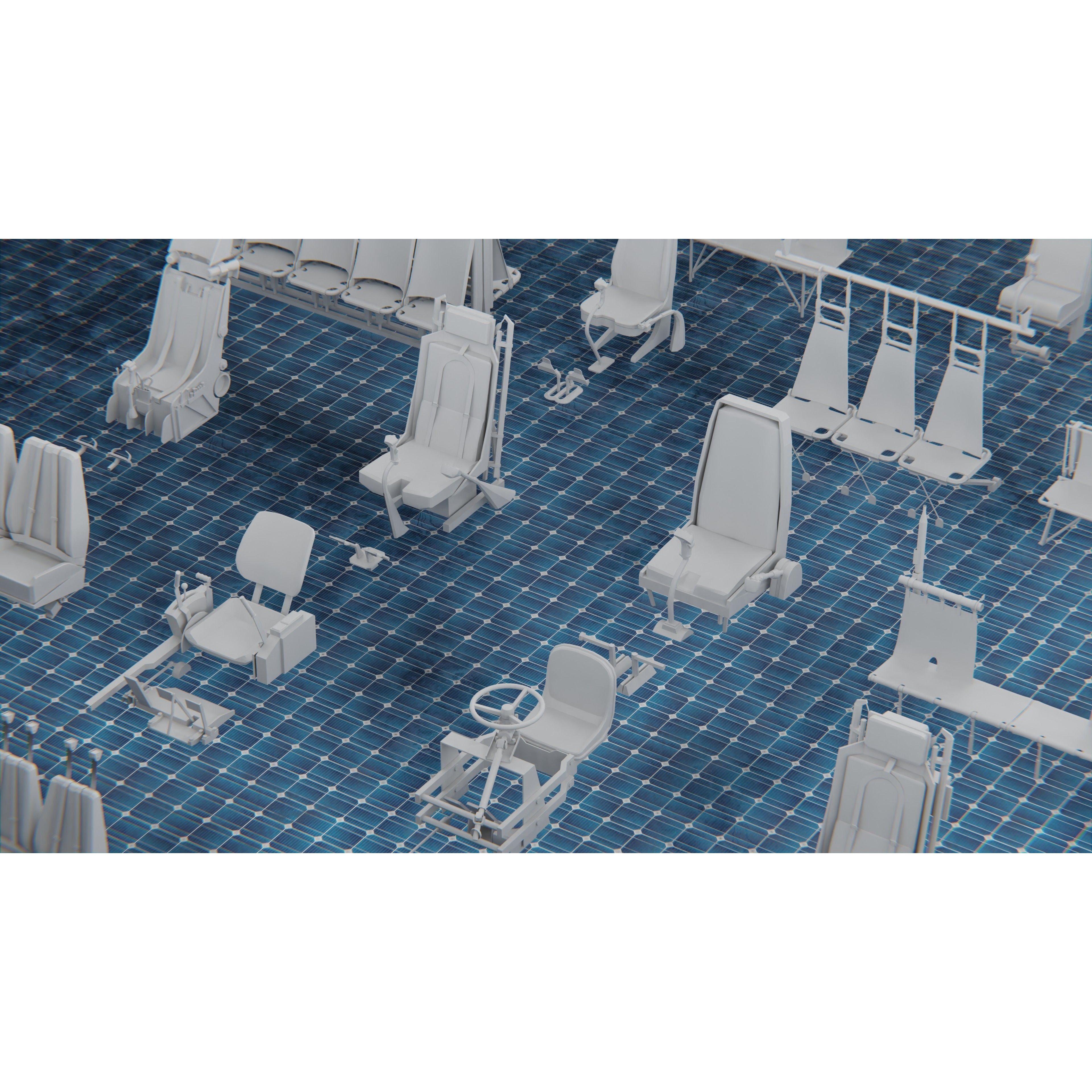 1250 War Army Vehicle Kitbash Pack - Low-Poly Game-Ready 3D Model - View 22