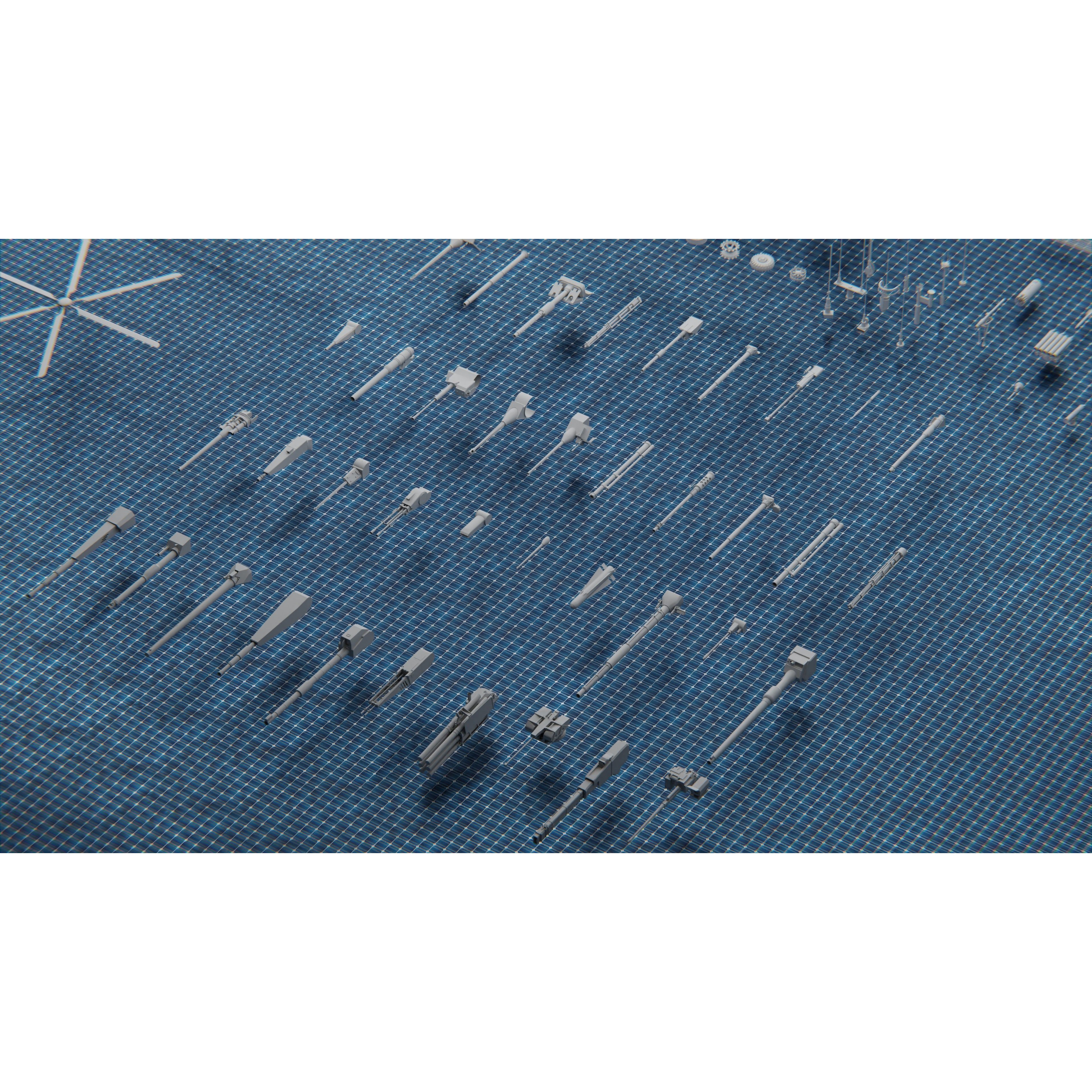 1250 War Army Vehicle Kitbash Pack - Low-Poly Game-Ready 3D Model - View 25