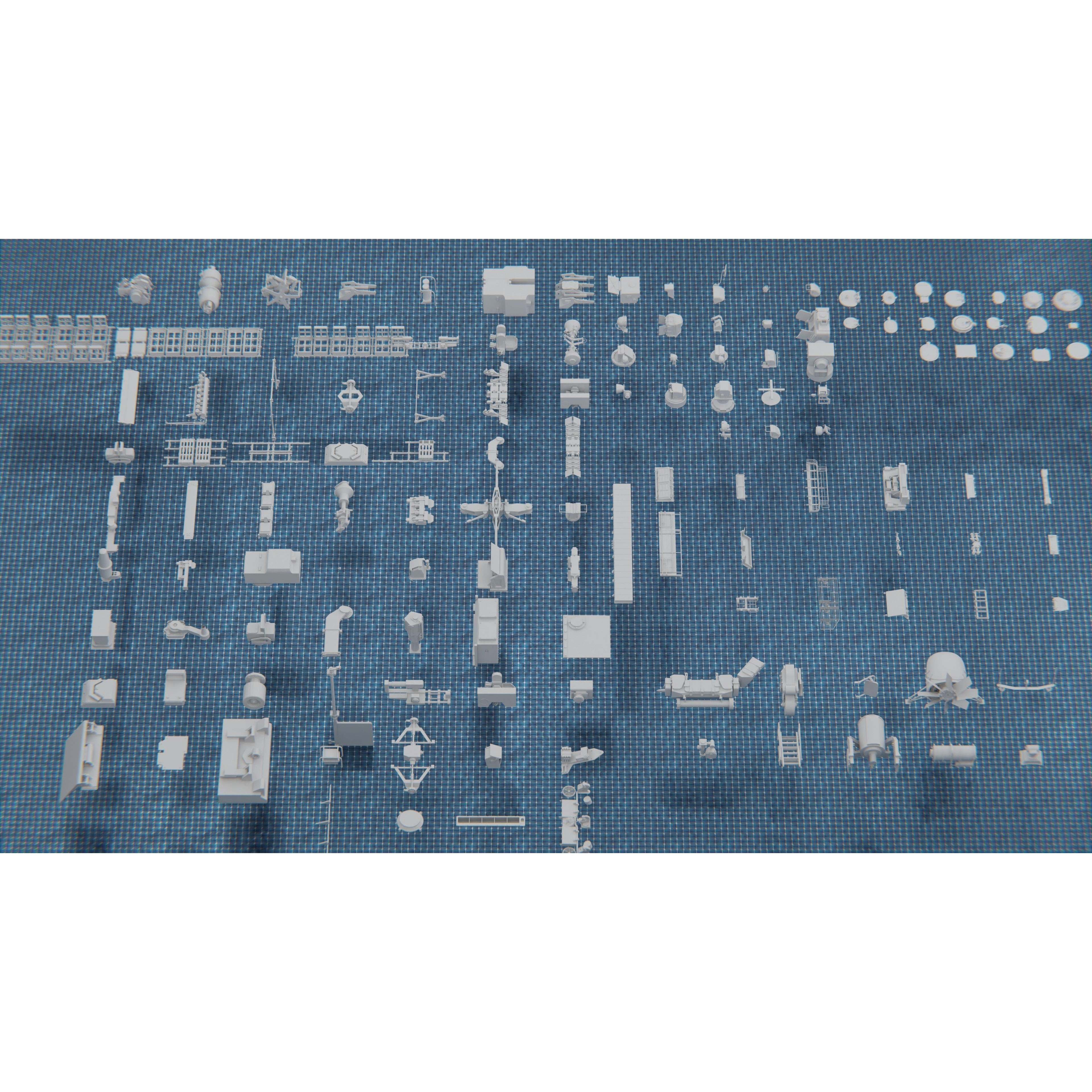 1250 War Army Vehicle Kitbash Pack - Low-Poly Game-Ready 3D Model - View 27