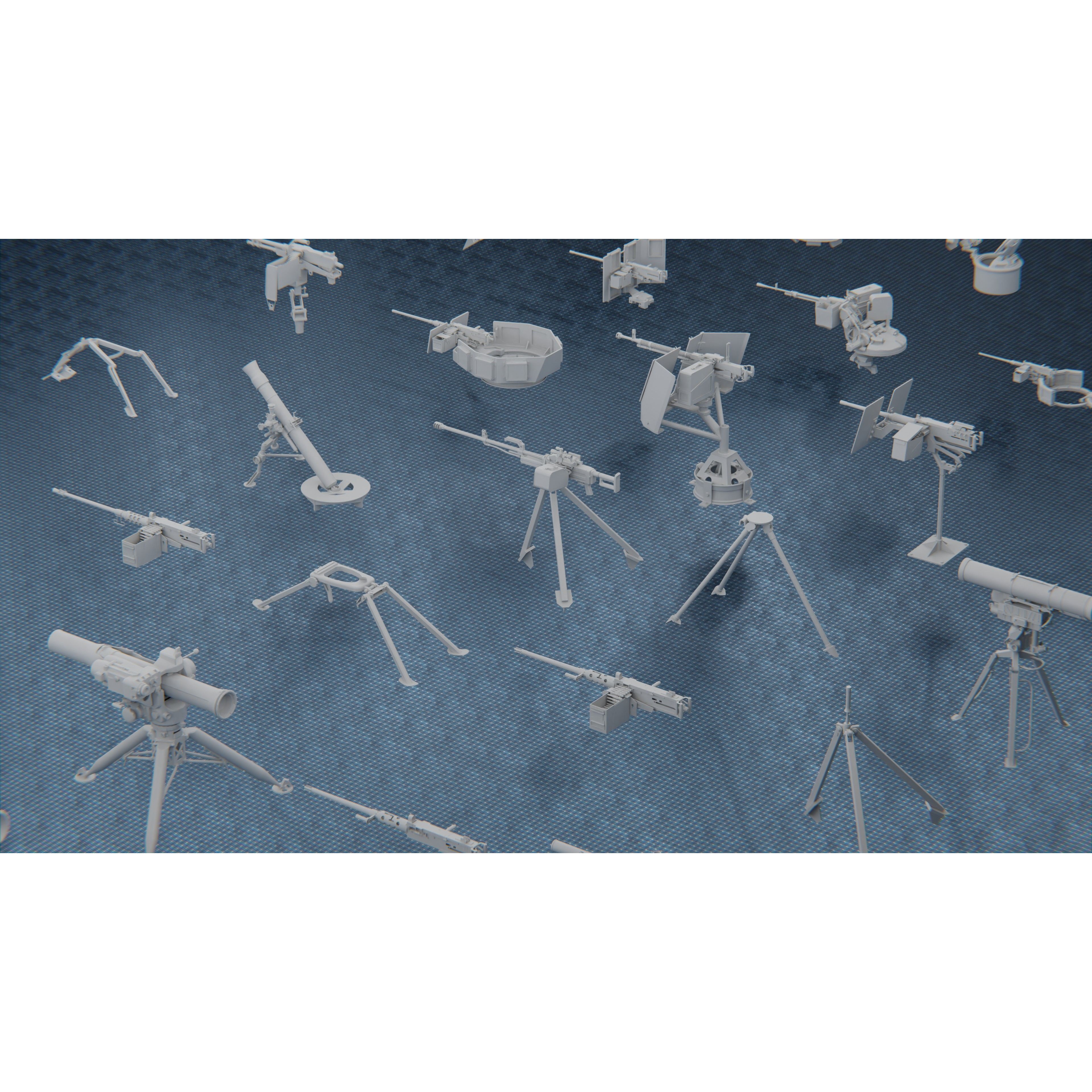 1250 War Army Vehicle Kitbash Pack - Low-Poly Game-Ready 3D Model - View 28