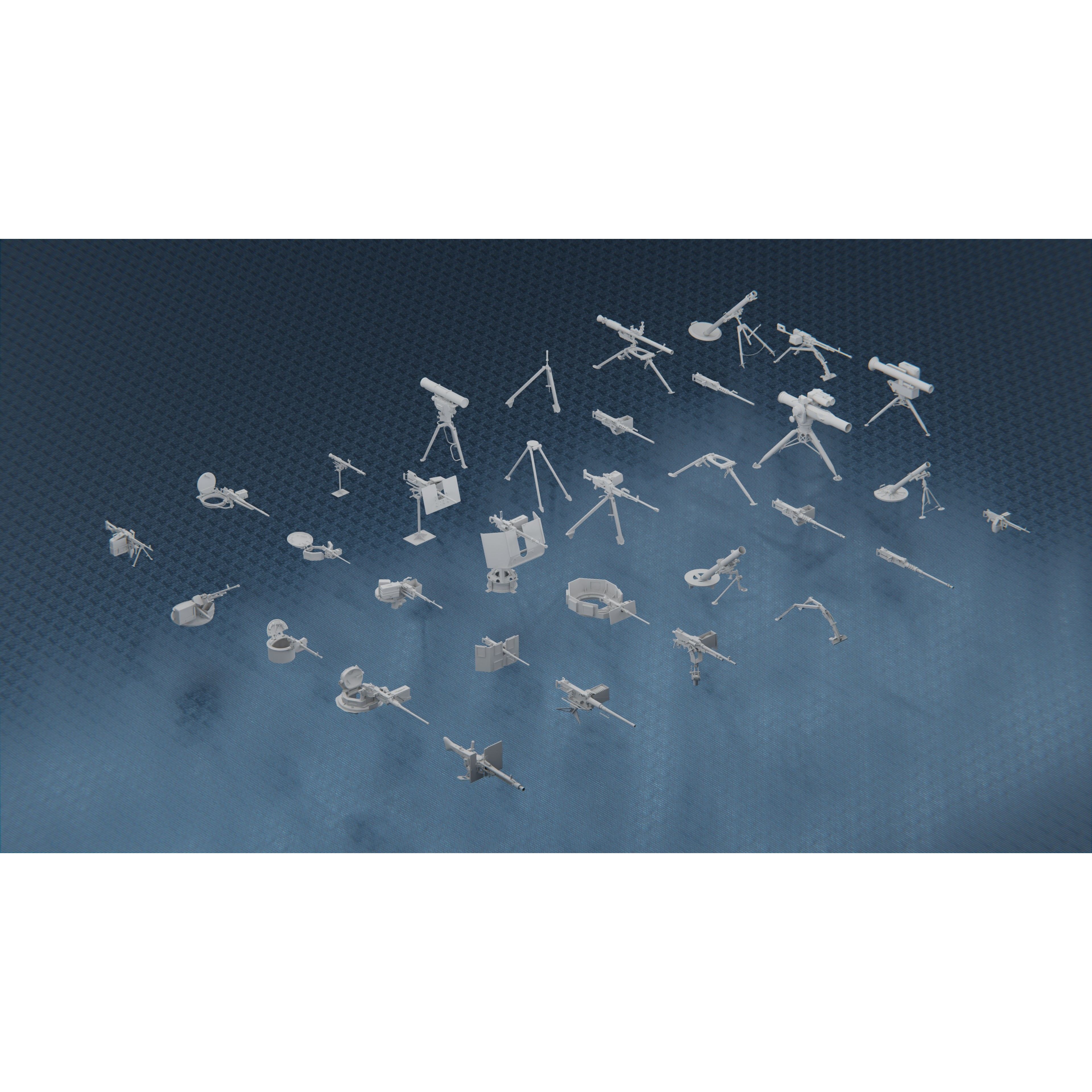 1250 War Army Vehicle Kitbash Pack - Low-Poly Game-Ready 3D Model - View 29