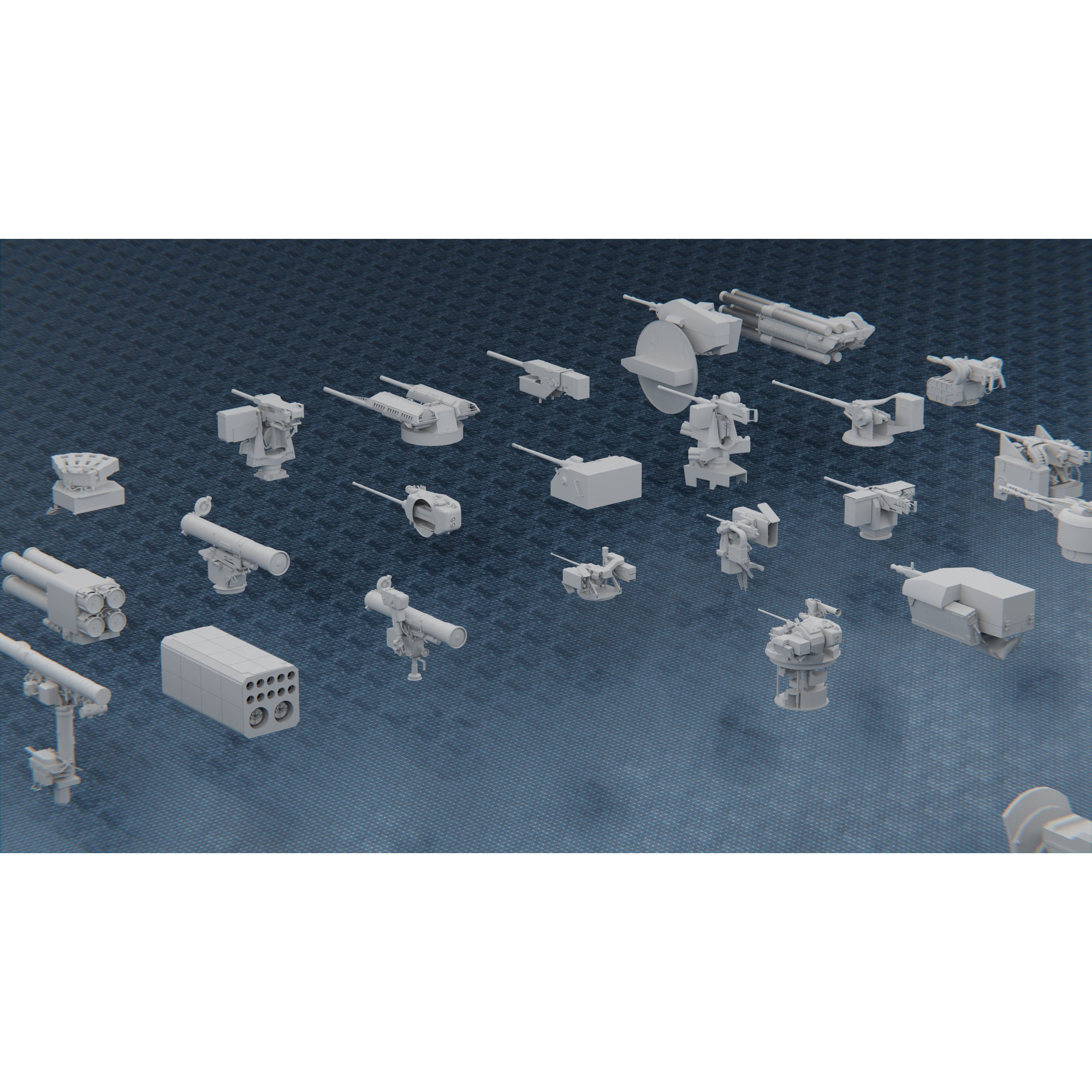 1250 War Army Vehicle Kitbash Pack - Low-Poly Game-Ready 3D Model - View 32