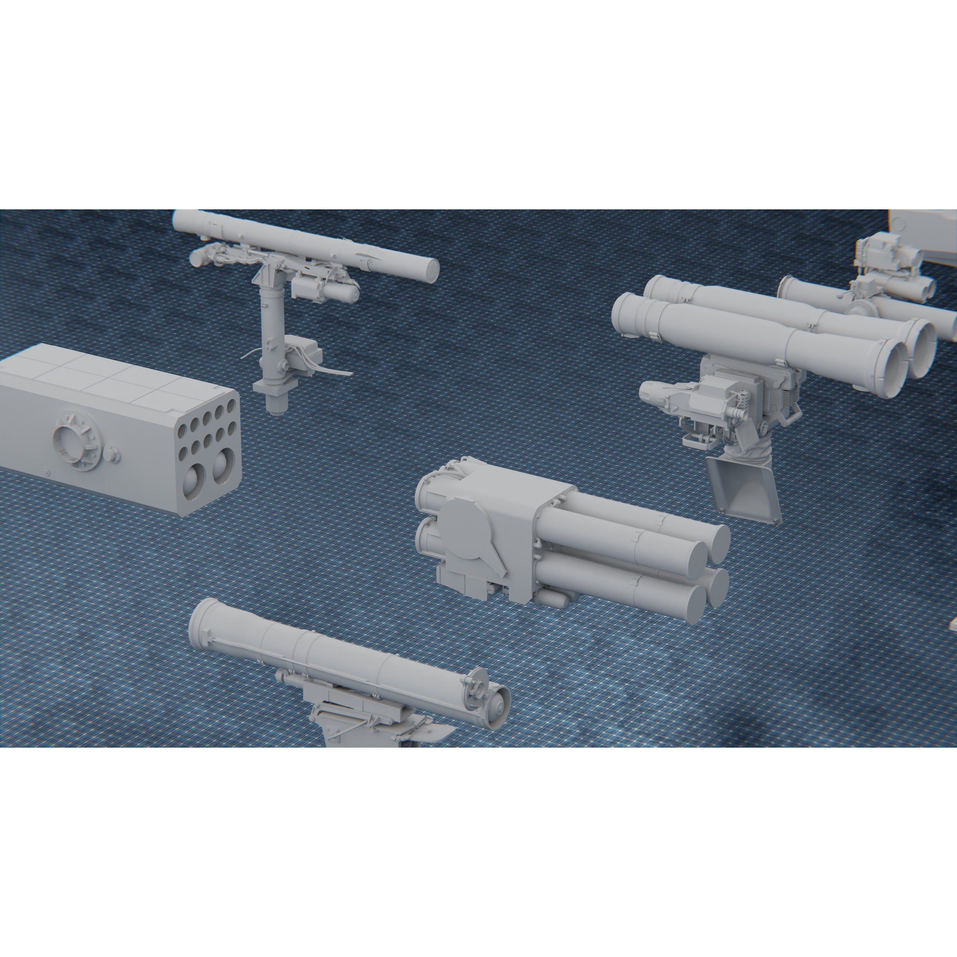 1250 War Army Vehicle Kitbash Pack - Low-Poly Game-Ready 3D Model - View 33