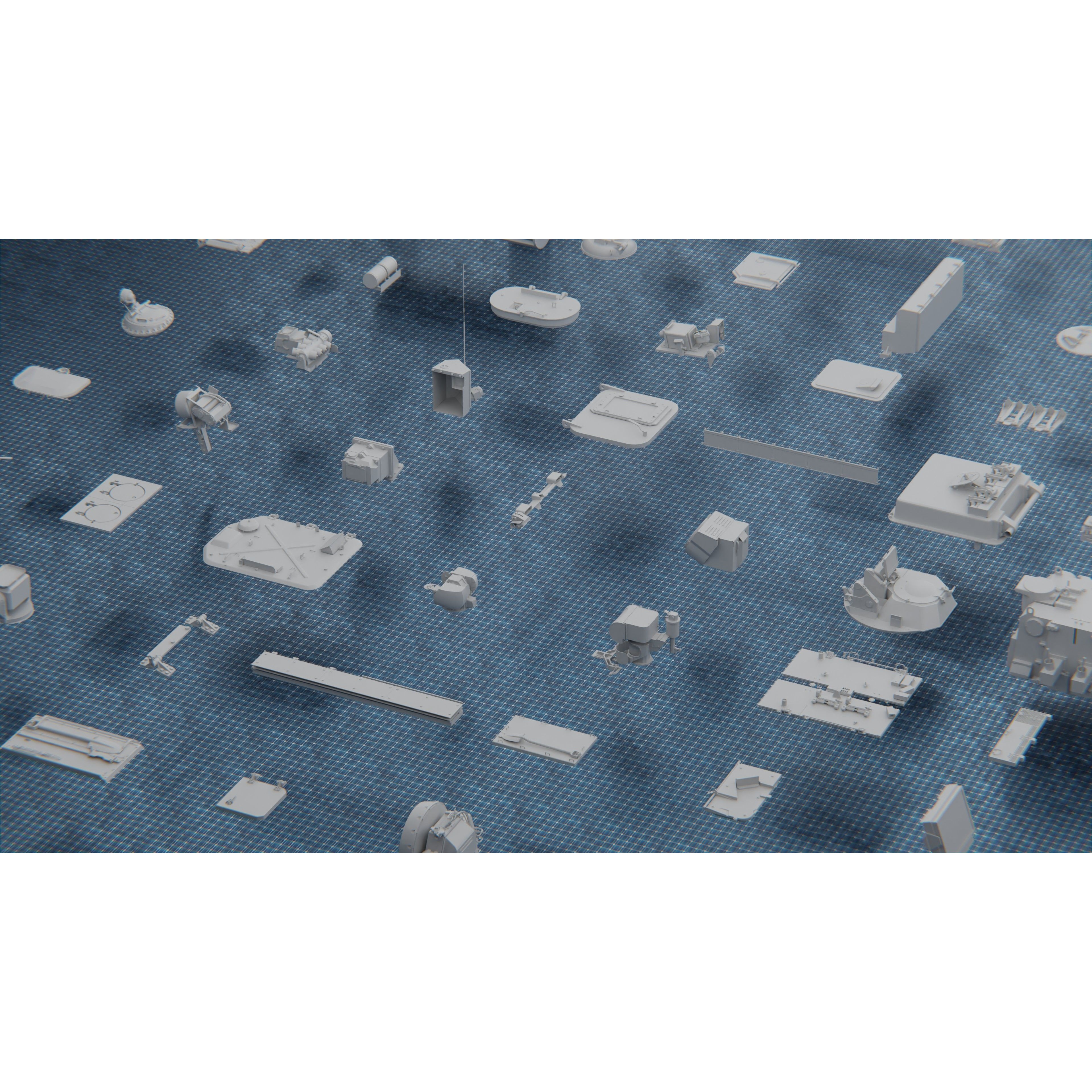 1250 War Army Vehicle Kitbash Pack - Low-Poly Game-Ready 3D Model - View 34