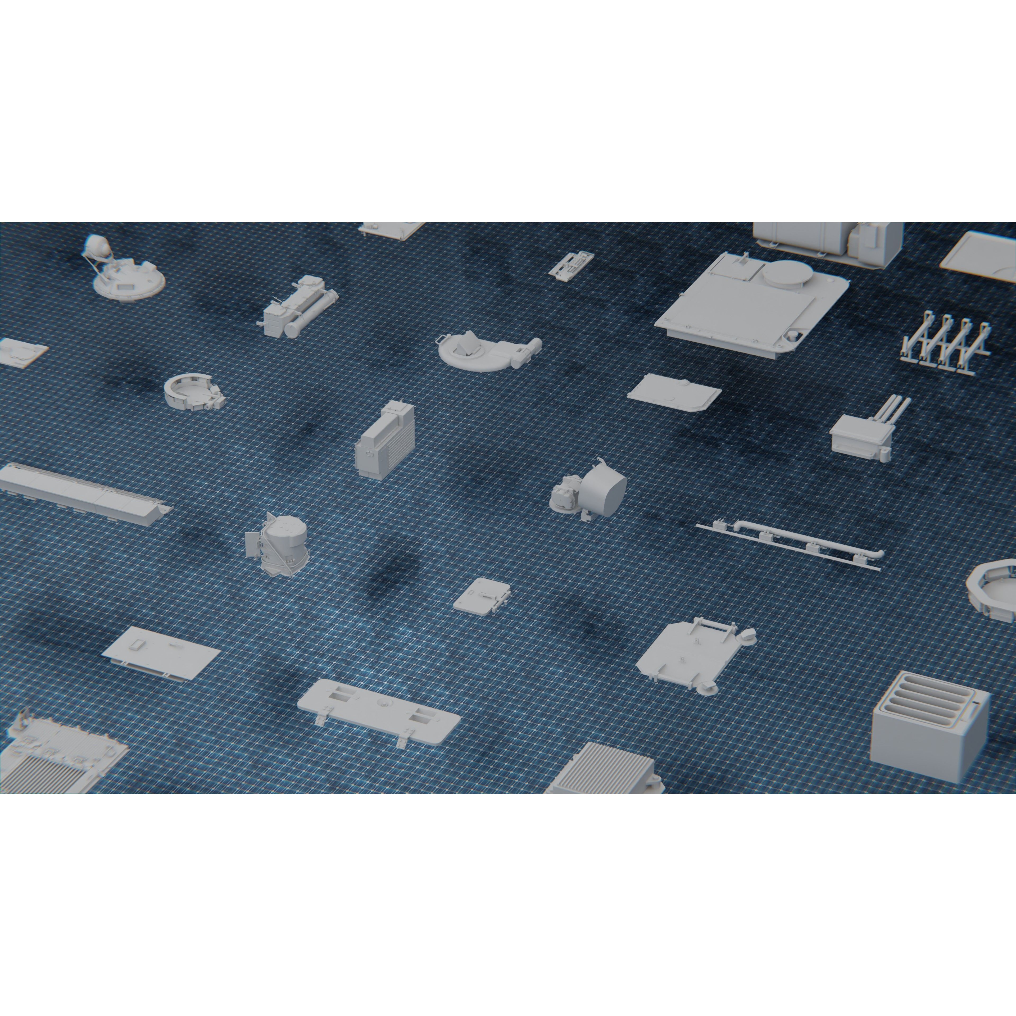 1250 War Army Vehicle Kitbash Pack - Low-Poly Game-Ready 3D Model - View 35