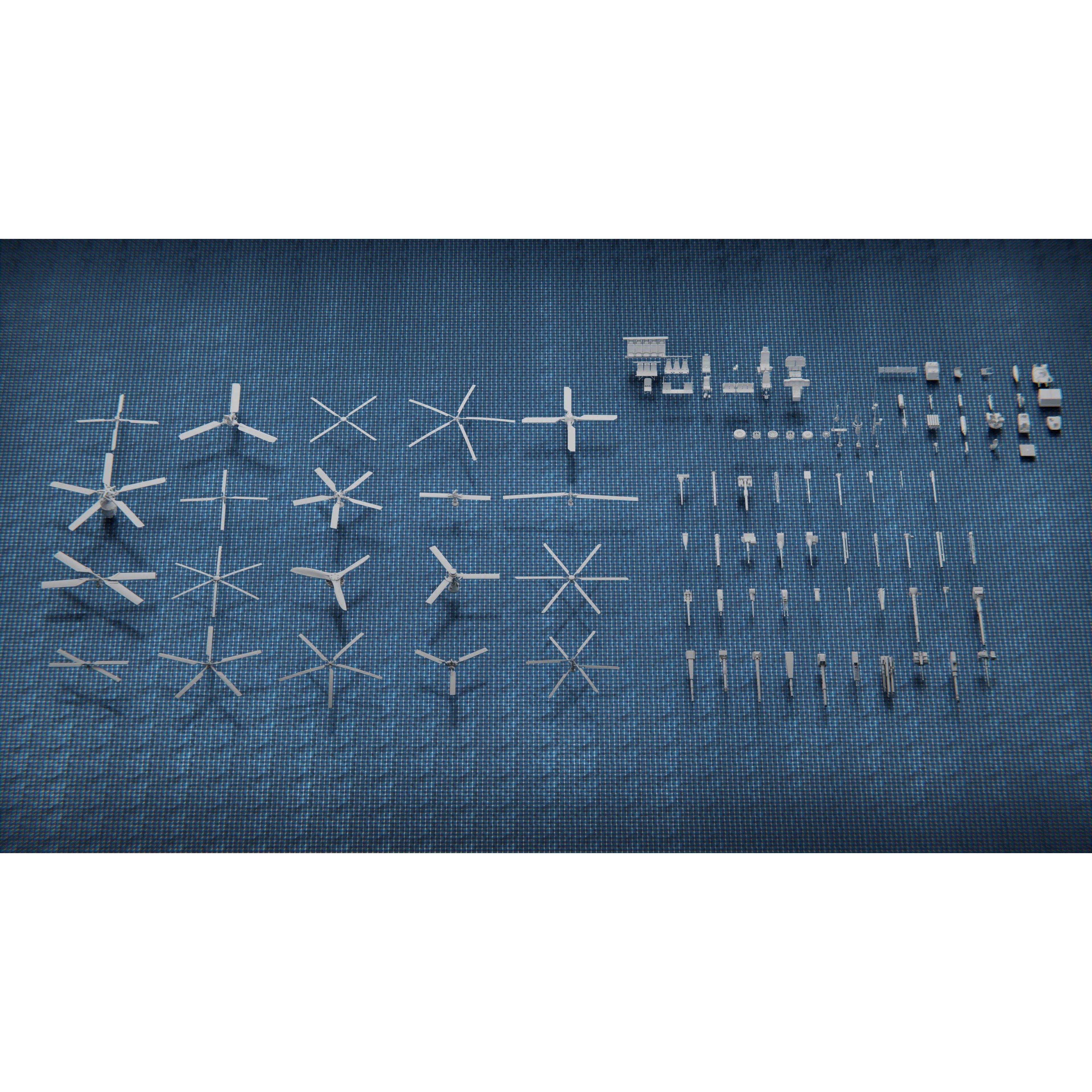 1250 War Army Vehicle Kitbash Pack - Low-Poly Game-Ready 3D Model - View 7