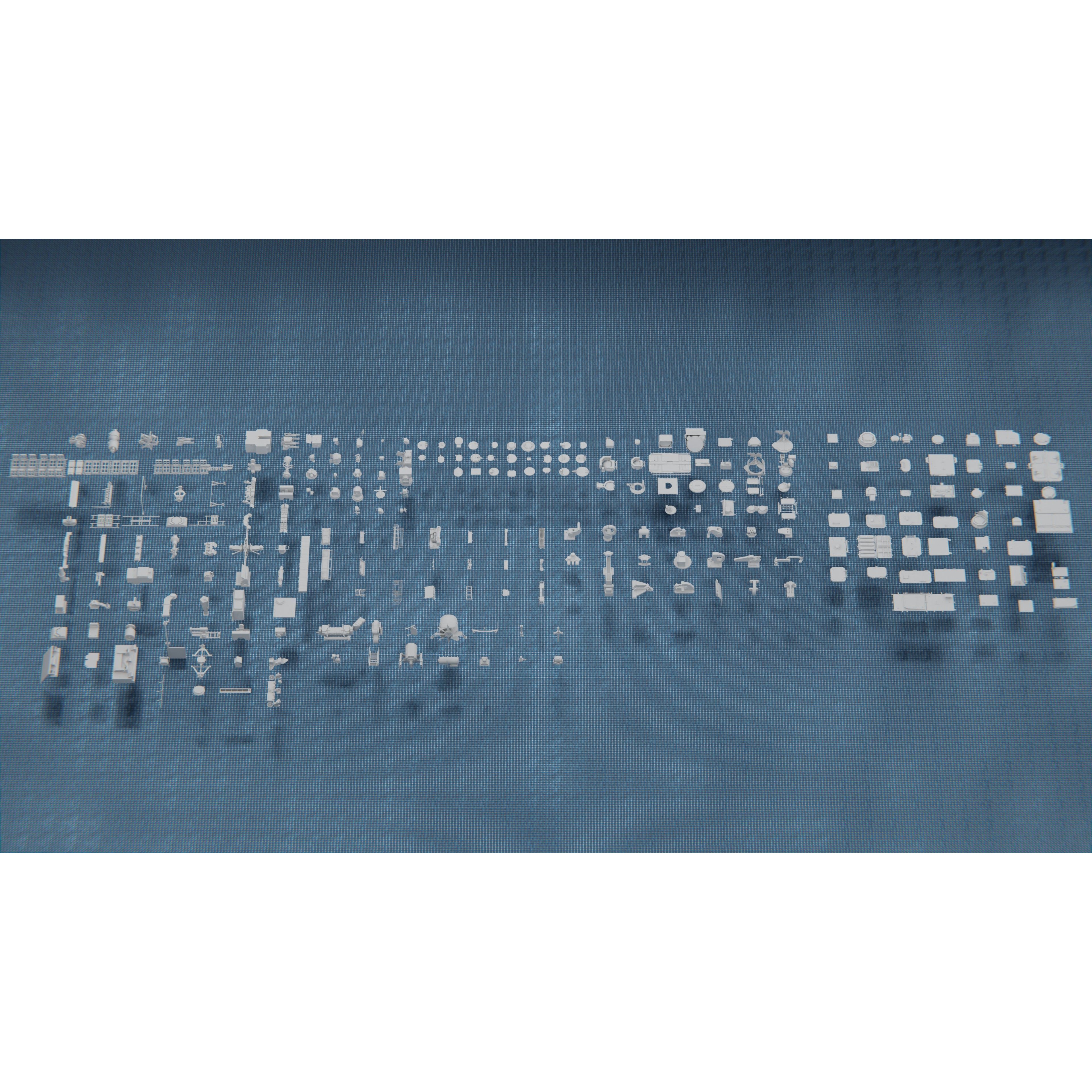 1250 War Army Vehicle Kitbash Pack - Low-Poly Game-Ready 3D Model - View 8