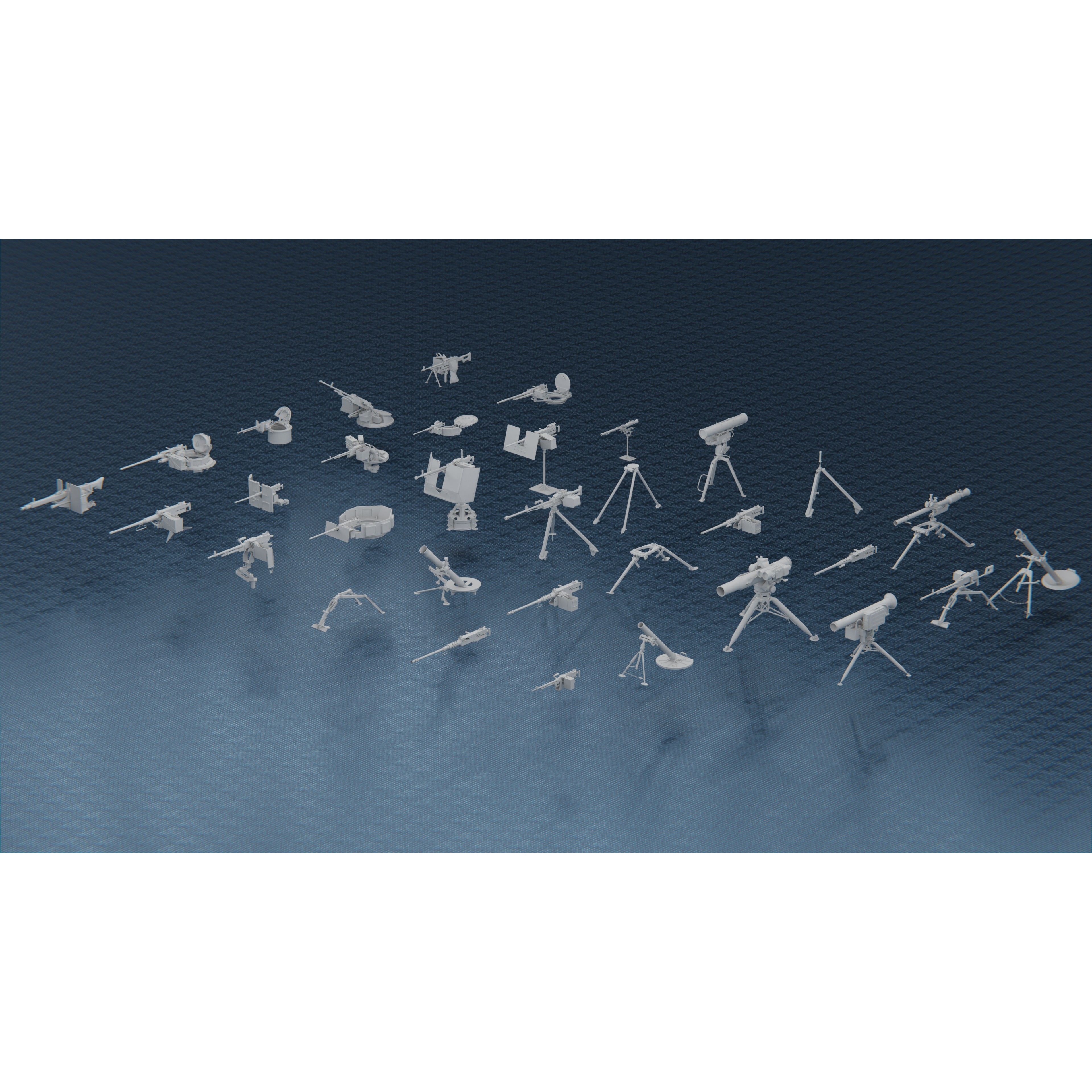 1250 War Army Vehicle Kitbash Pack - Low-Poly Game-Ready 3D Model - View 9