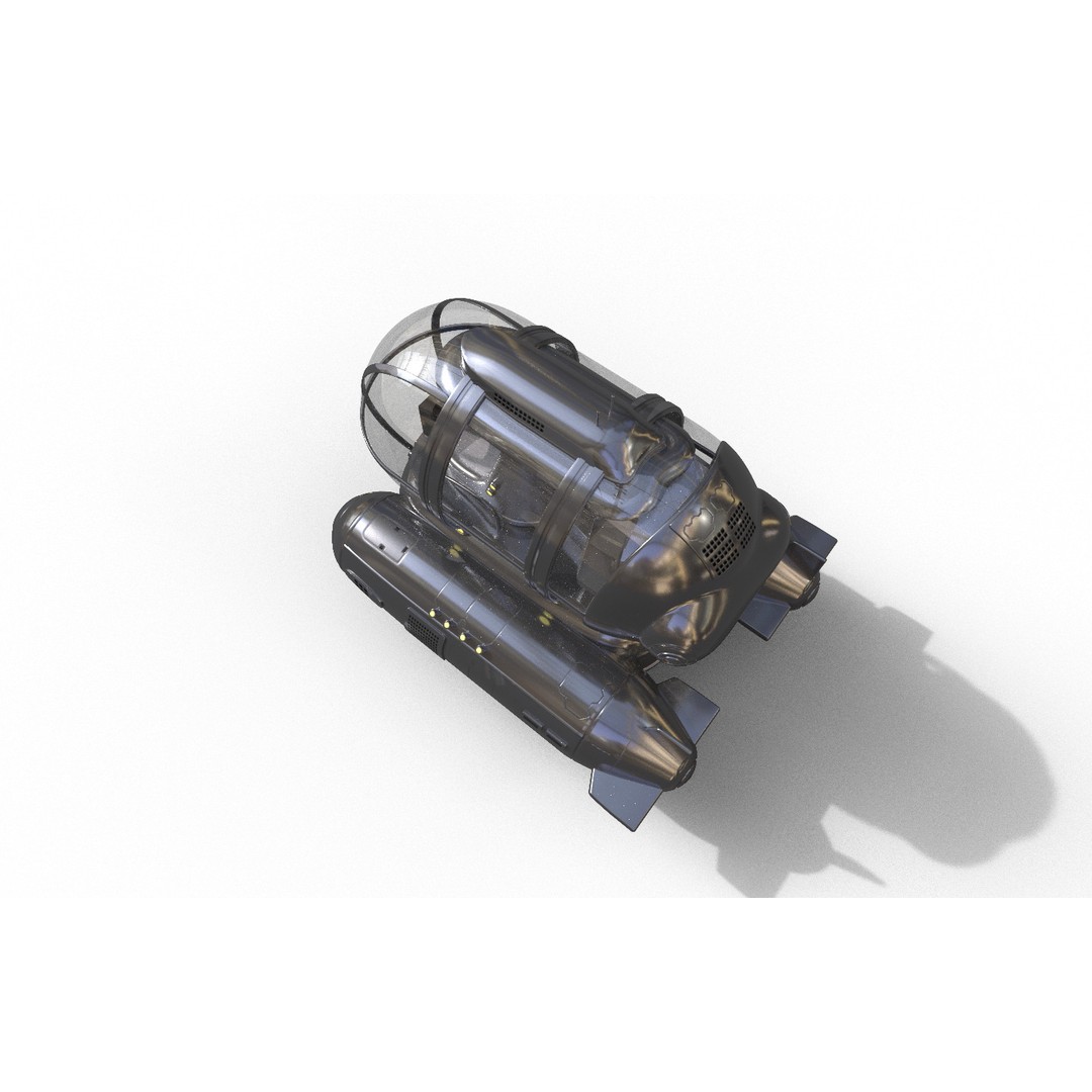 Tourist Submersible 3D Model – Futuristic Design, PBR Textures, FBX - View 5