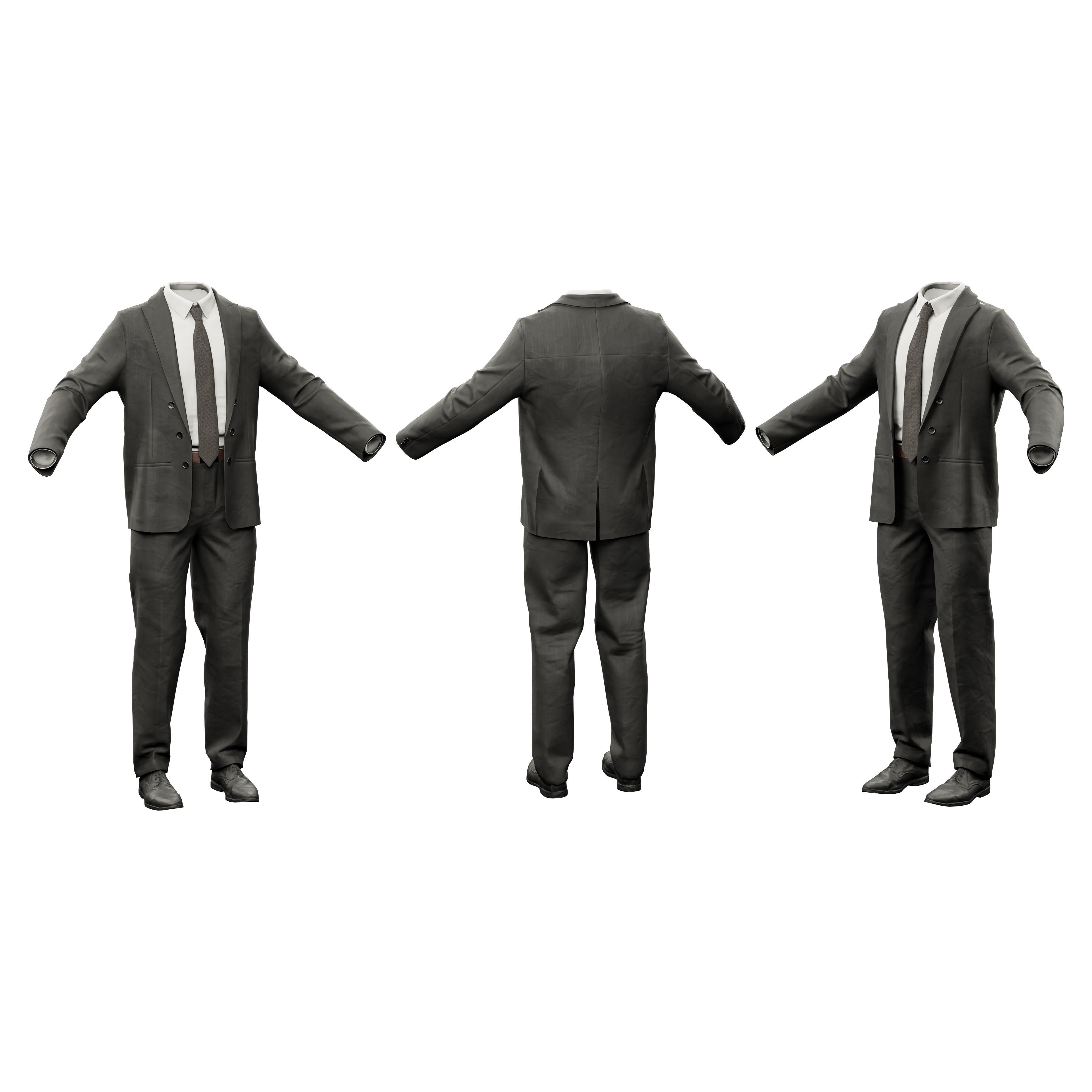 Robber Character - Low-Poly Game-Ready 3D Model - View 11