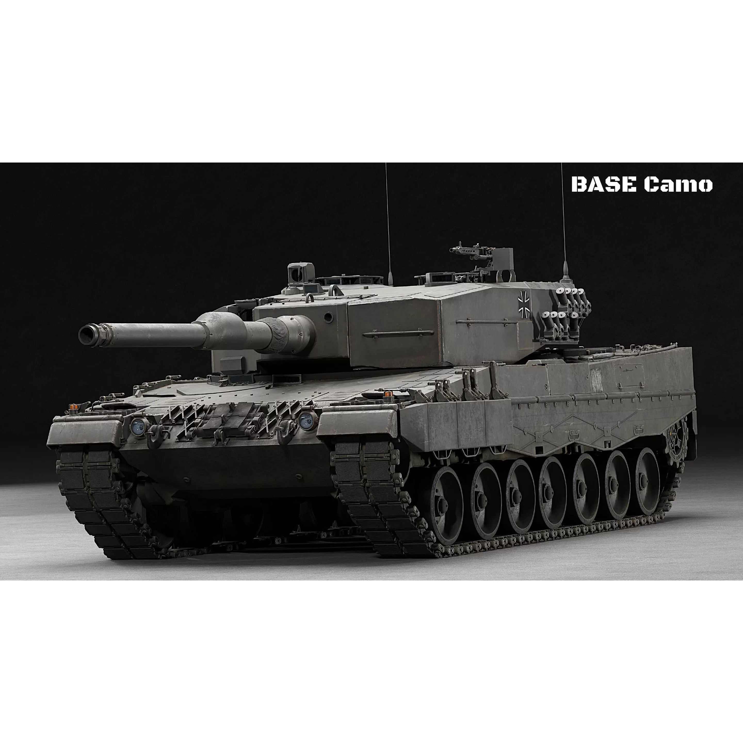 Leopard 2A4 Tank with Interior - Low-Poly Game-Ready 3D Model - View 19