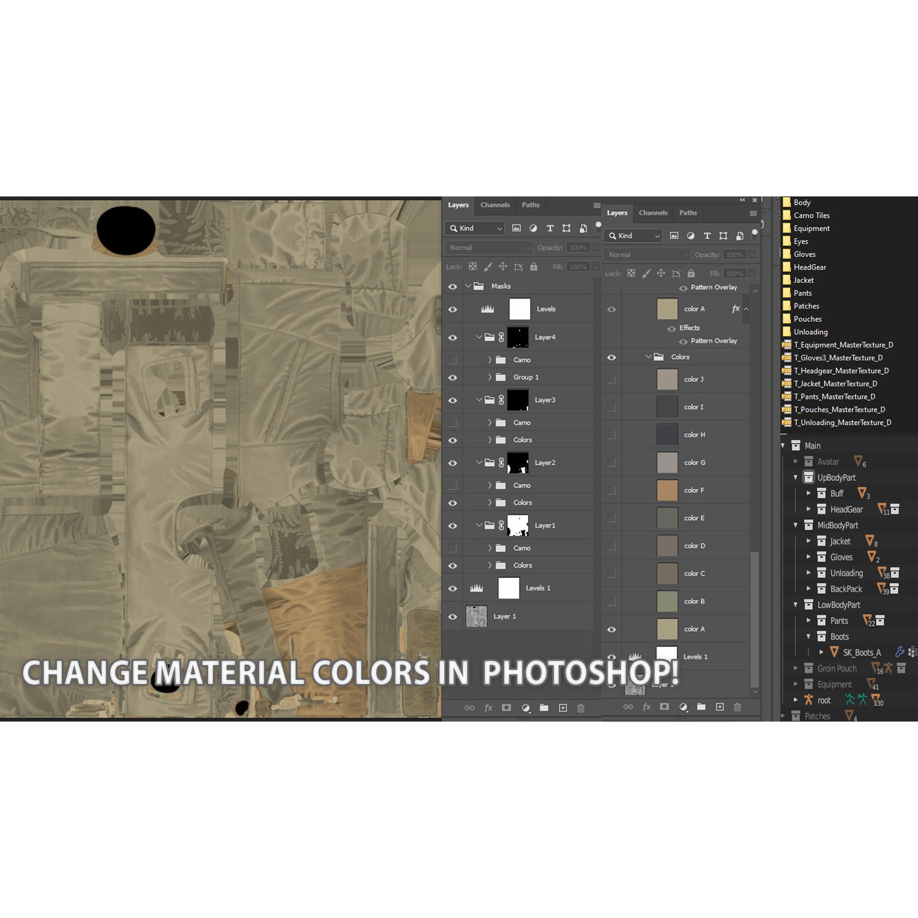 AAA Modular Soldier Pack Vol2 - Low-Poly Game-Ready 3D Model - View 10