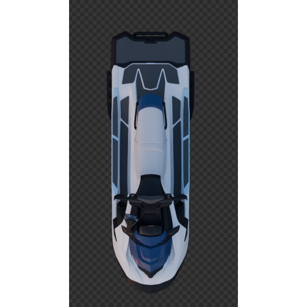 Jet Ski 3D Model – High Poly Vehicle with Detailed Geometry, FBX - View 10