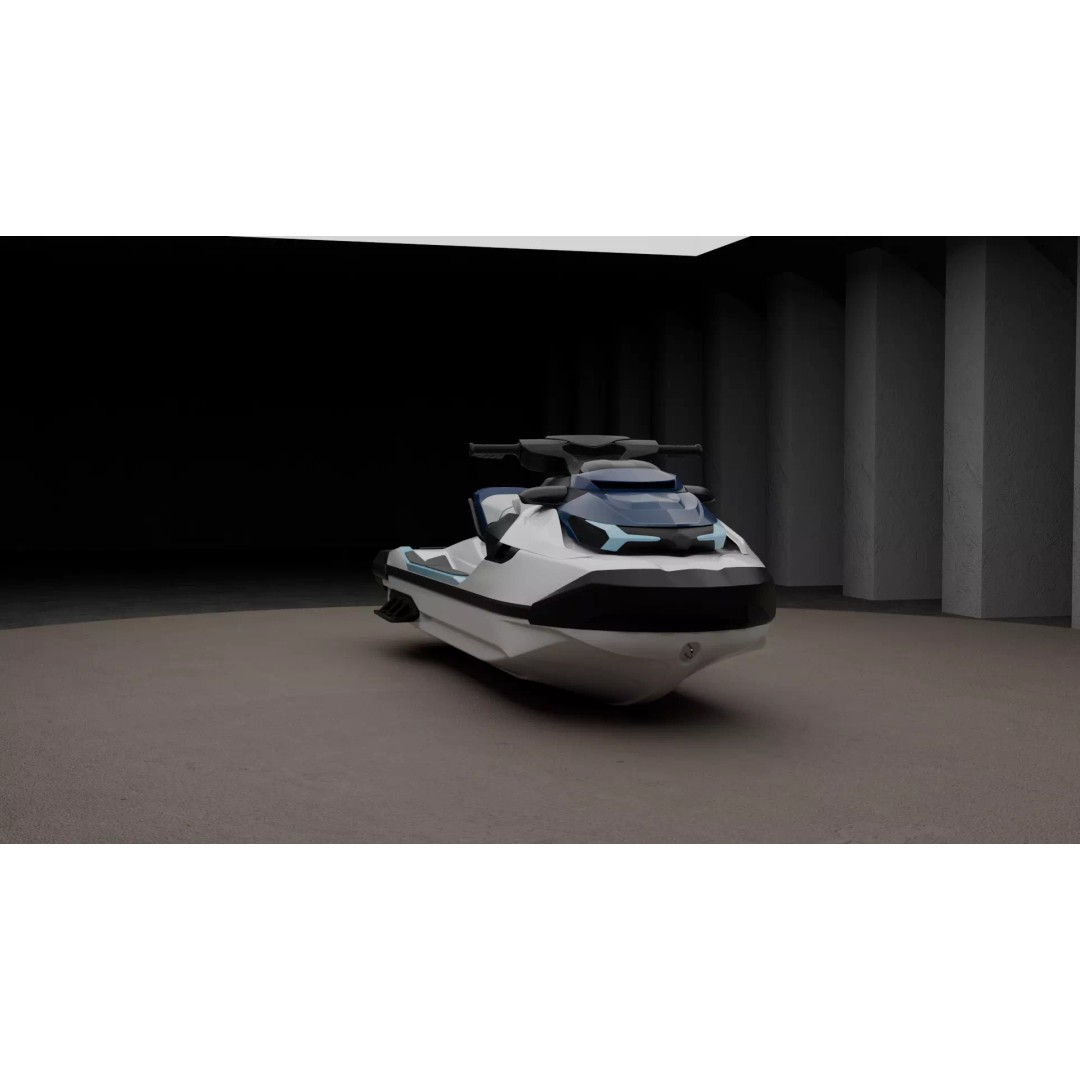Jet Ski 3D Model – High Poly Vehicle with Detailed Geometry, FBX - View 2