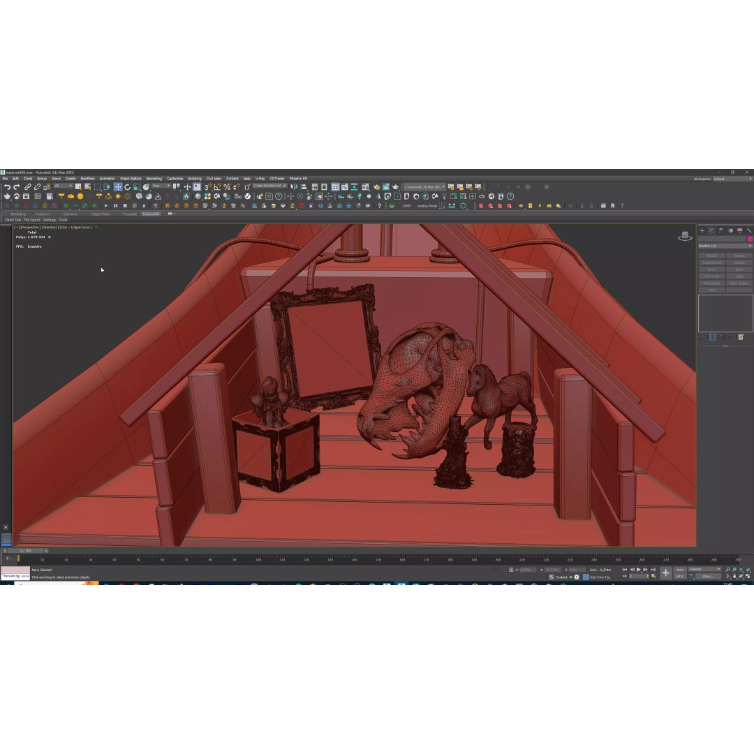 Dromon Galleon 3D Model – Historical Byzantine Warship, Game-Ready - View 33