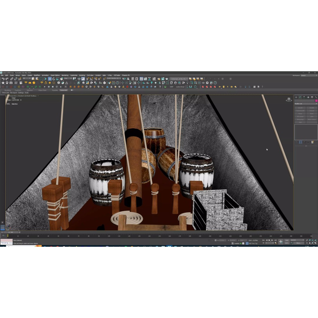 Dromon Galleon 3D Model – Historical Byzantine Warship, Game-Ready - View 35