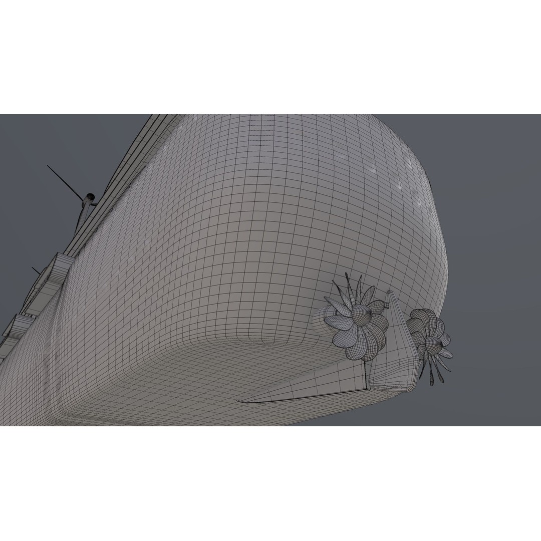 Luxury Liner 3D Model – Eco-Friendly Expedition Yacht, FBX - View 10