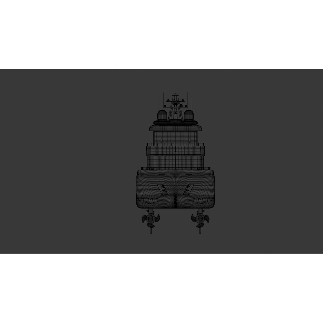 Cabin Cruiser 3D Model – Low Poly Luxury Watercraft, FBX