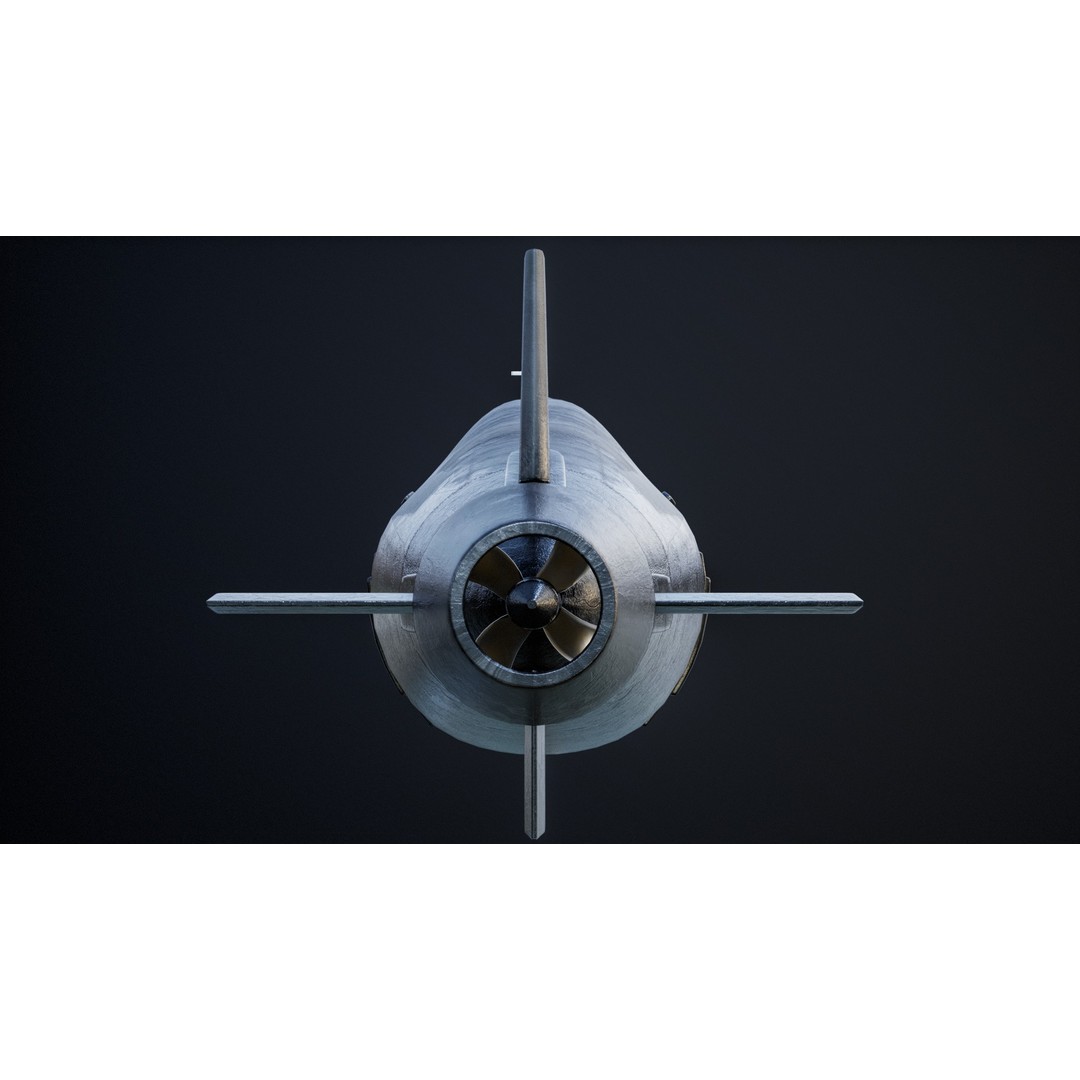 Astute Class Submarine 3D Model – Low Poly PBR Game Asset, FBX - View 15