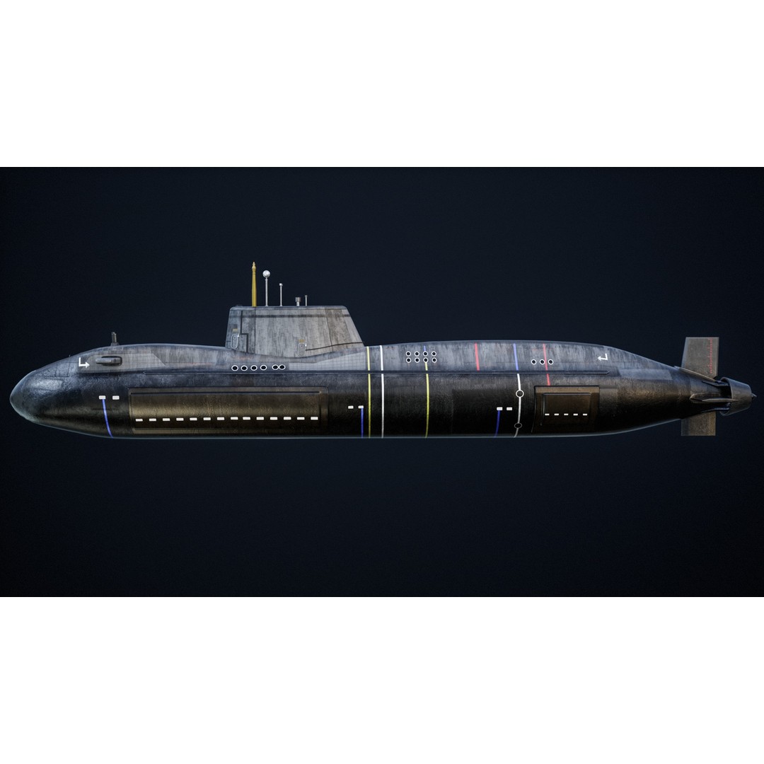 Astute Class Submarine 3D Model – Low Poly PBR Game Asset, FBX - View 19