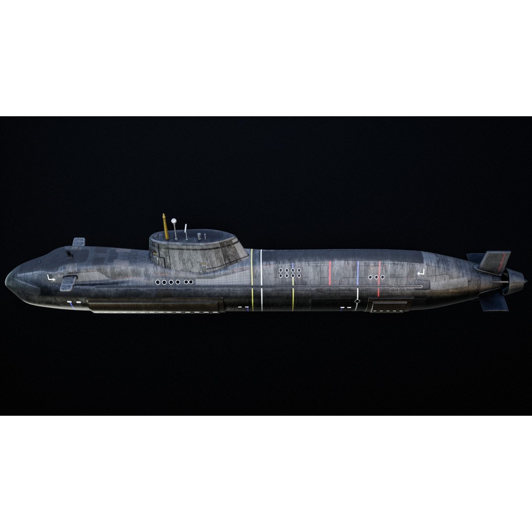 Astute Class Submarine 3D Model – Low Poly PBR Game Asset, FBX - View 20