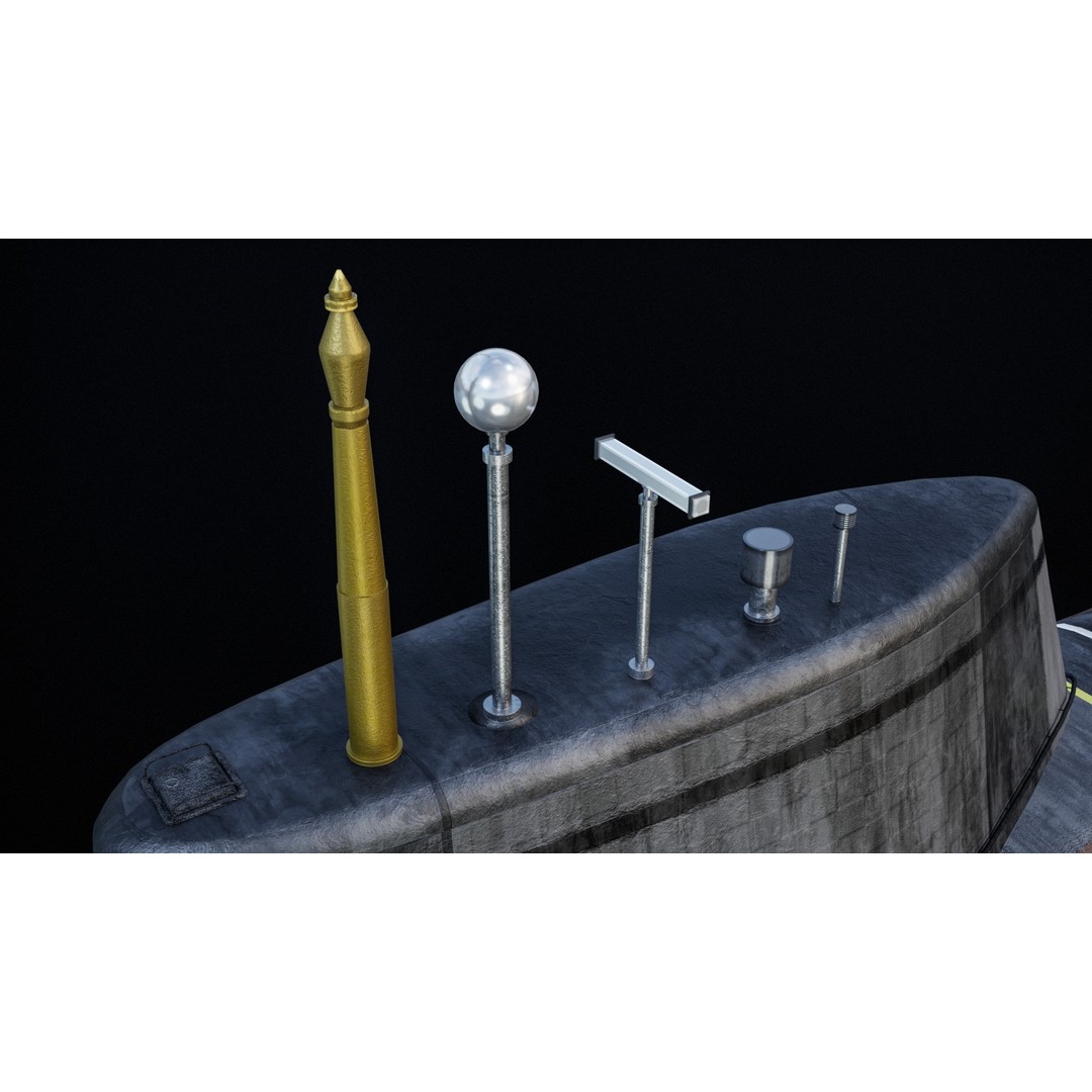 Astute Class Submarine 3D Model – Low Poly PBR Game Asset, FBX - View 25